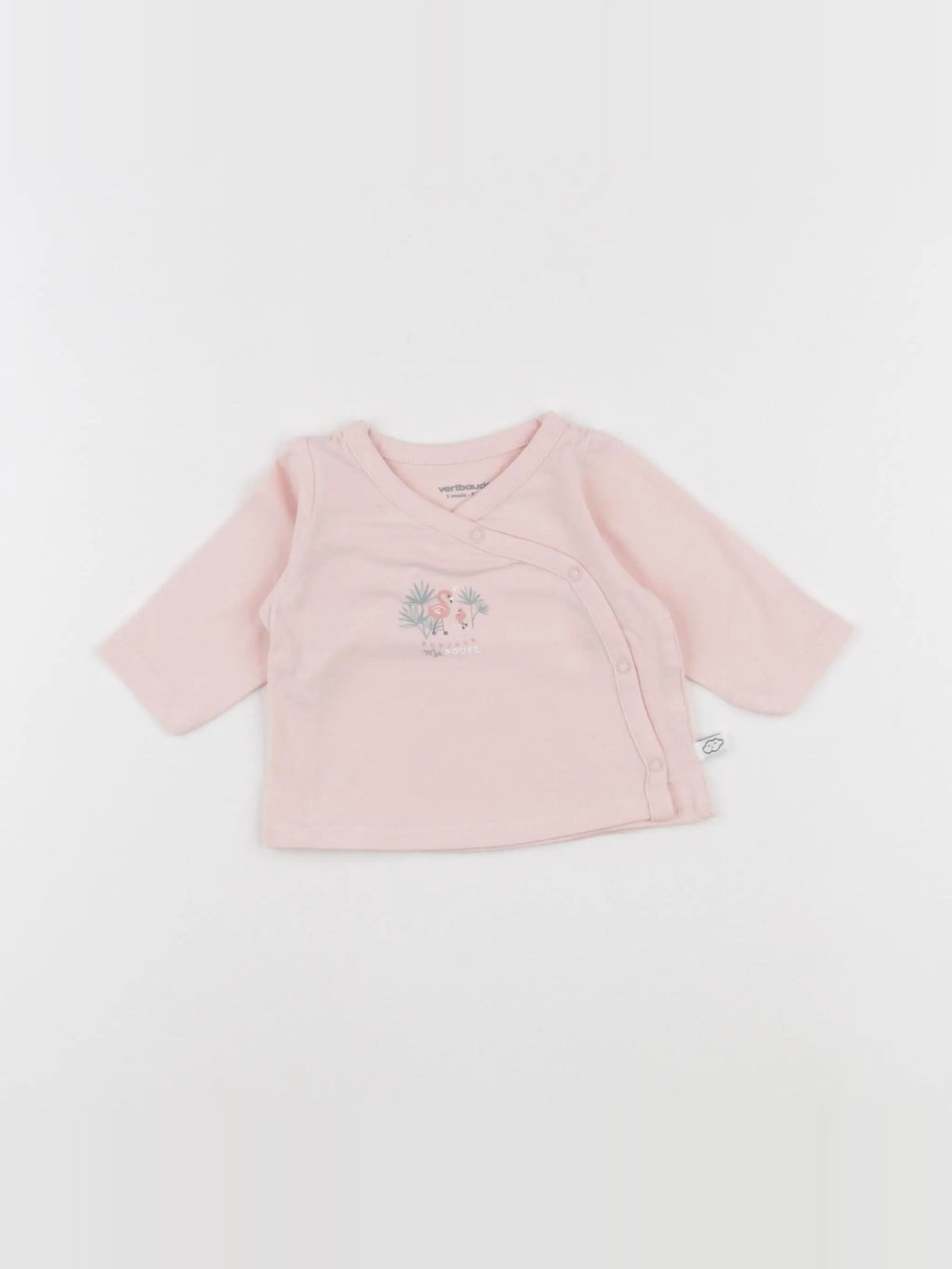 Vertbaudet - tee-shirt rose - 1 mois
