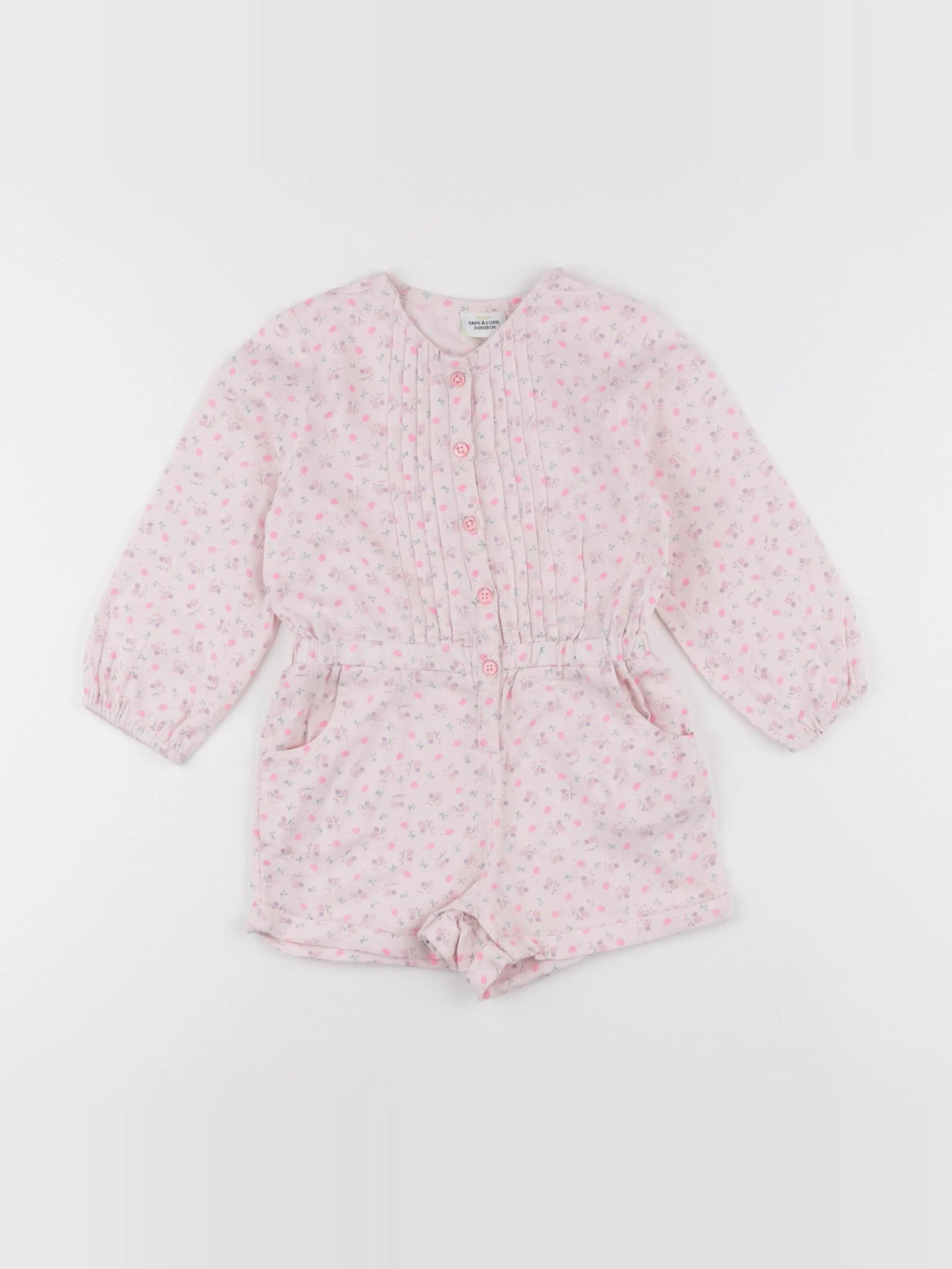 Tape à l'oeil - combinaison rose - 24 mois
