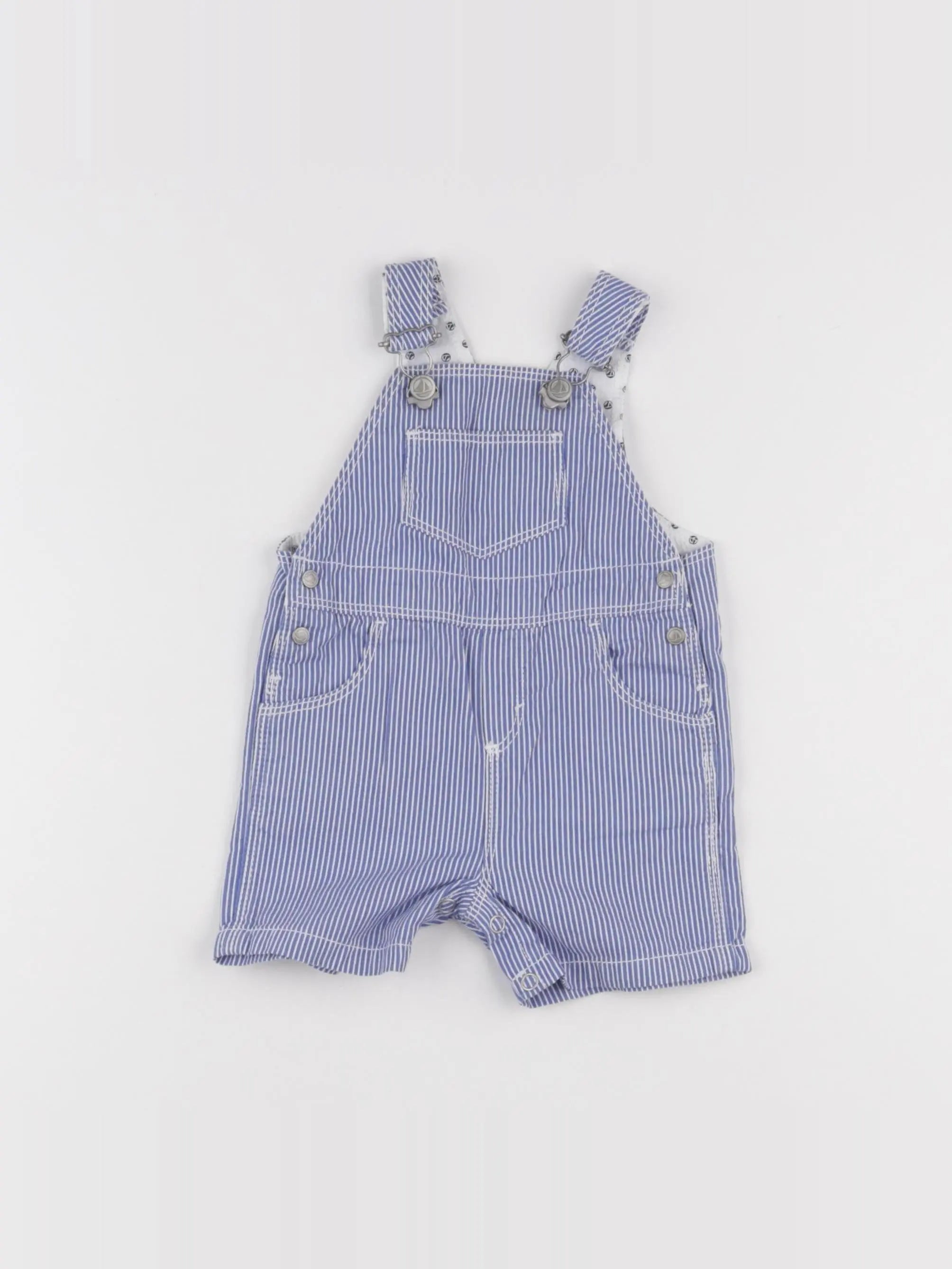 Petit Bateau - salopette bleu - 3 mois