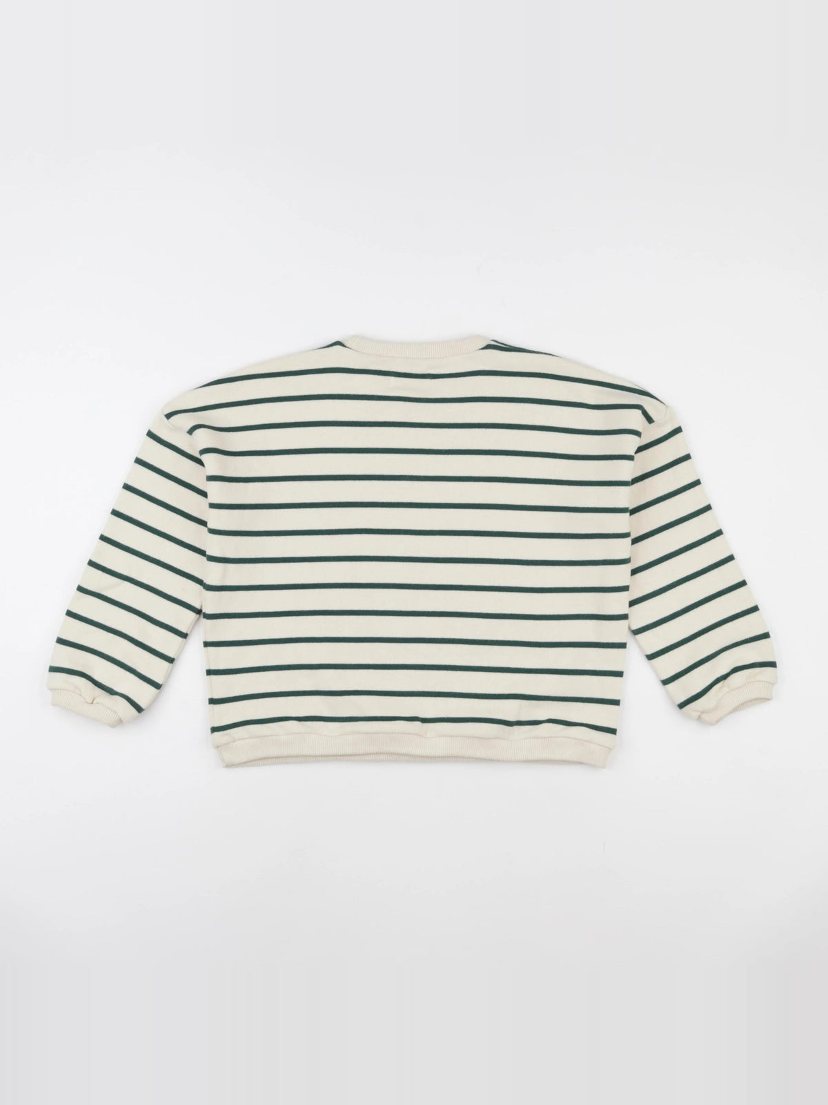 Sweat Nessie rayé vert