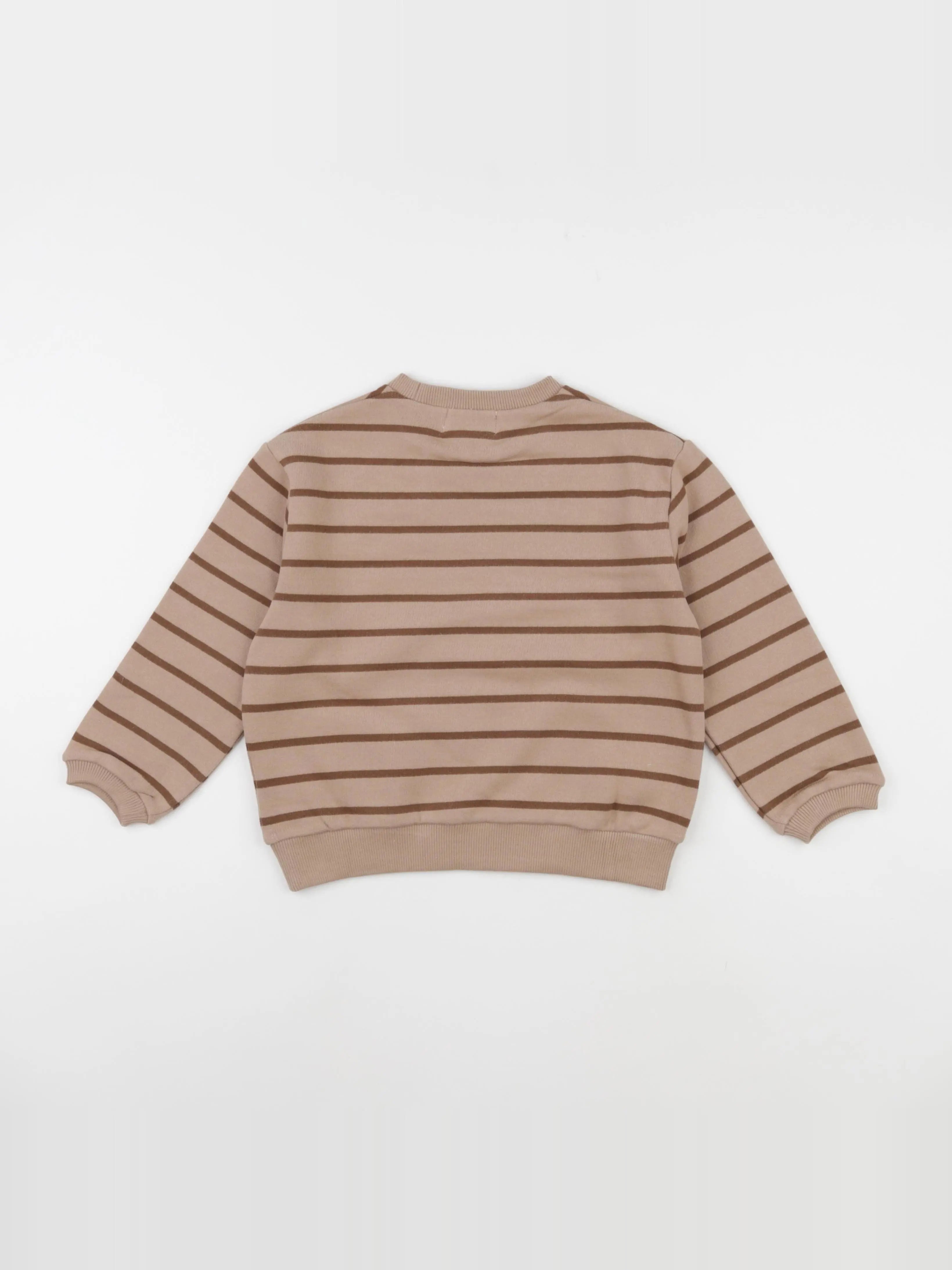 Sweat Cherry rayé marron