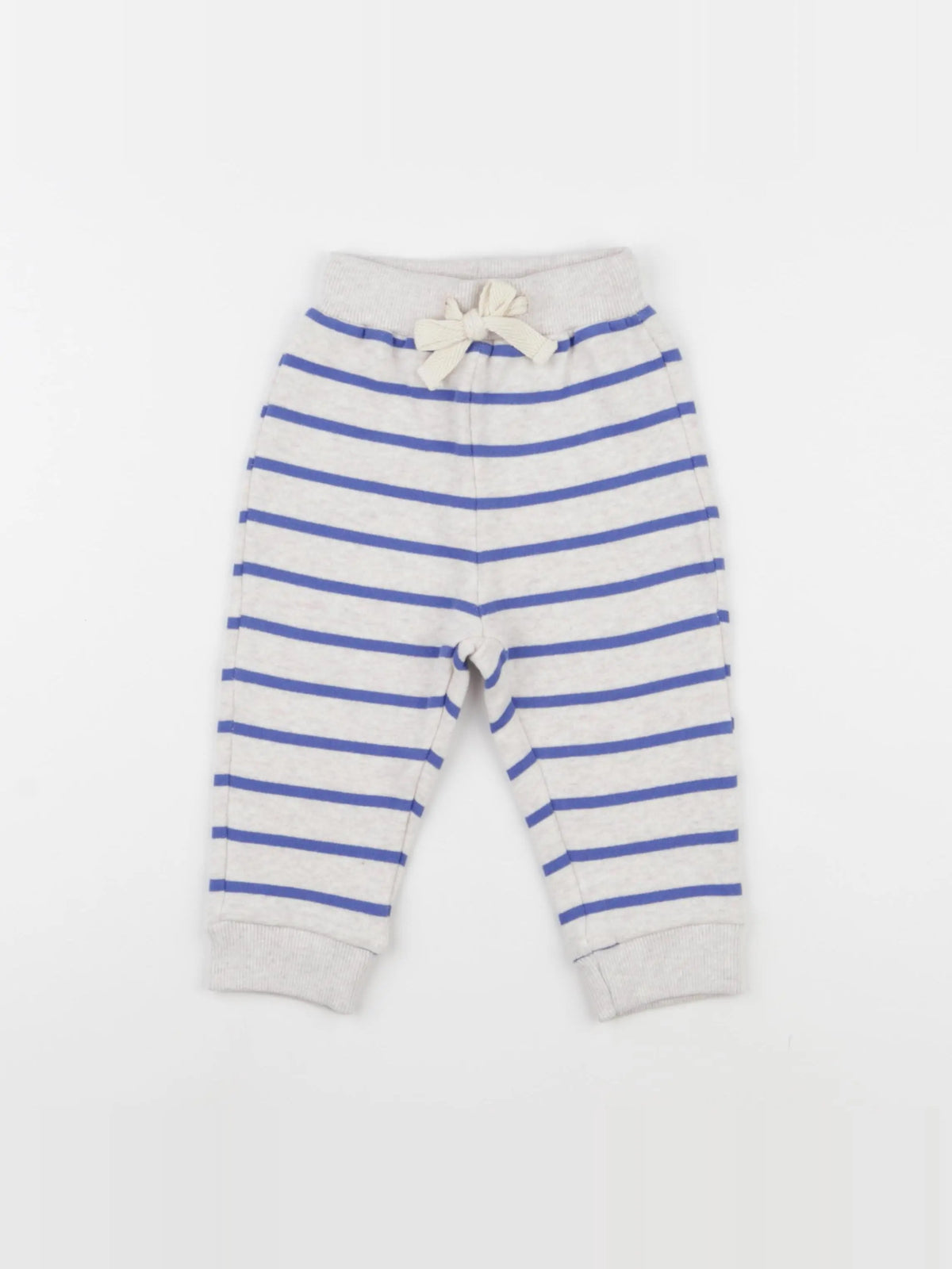 Jogging rayé bleu