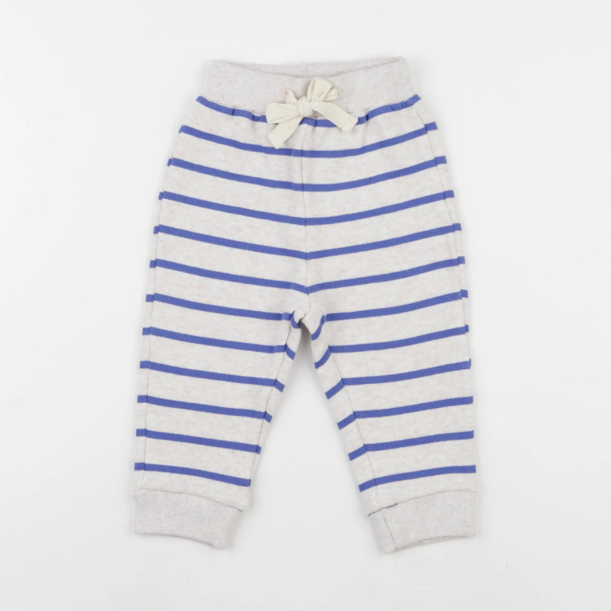 Jogging rayé bleu
