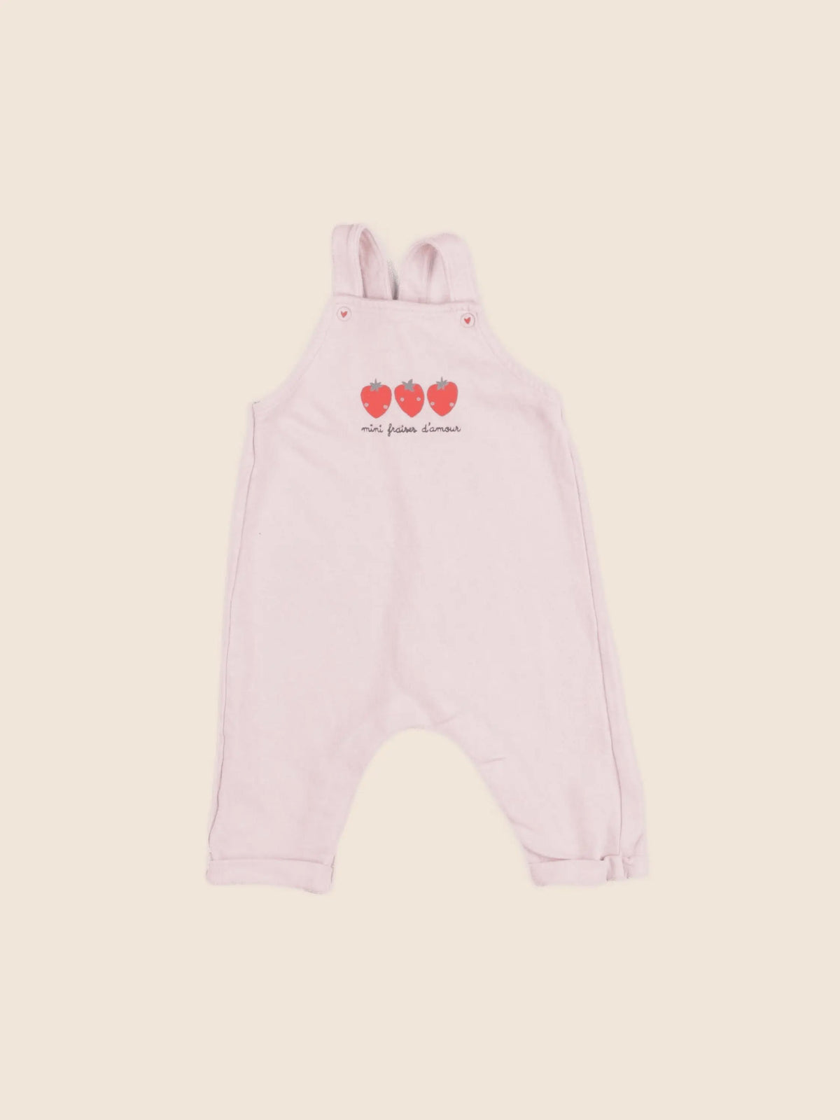 Vertbaudet - salopette rose - 6 mois