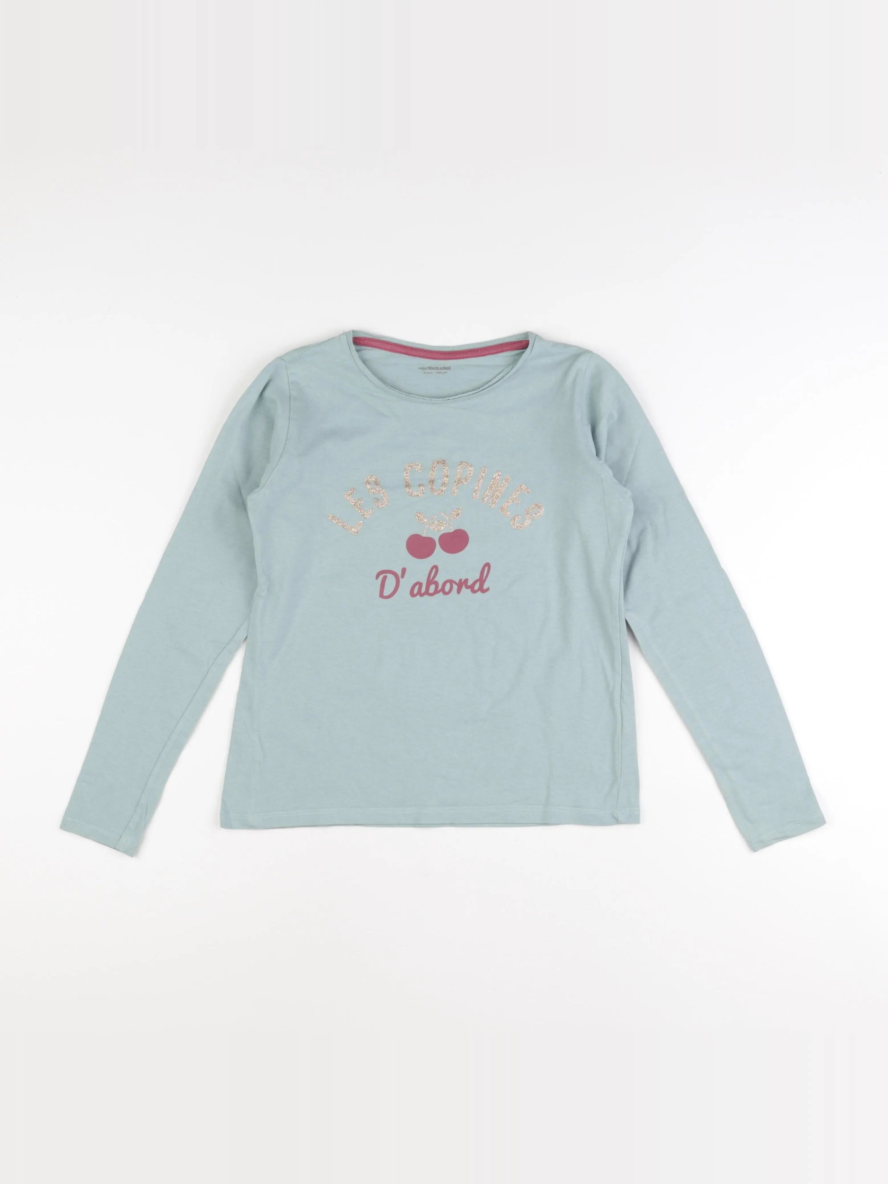 Vertbaudet - tee-shirt vert - 10 ans