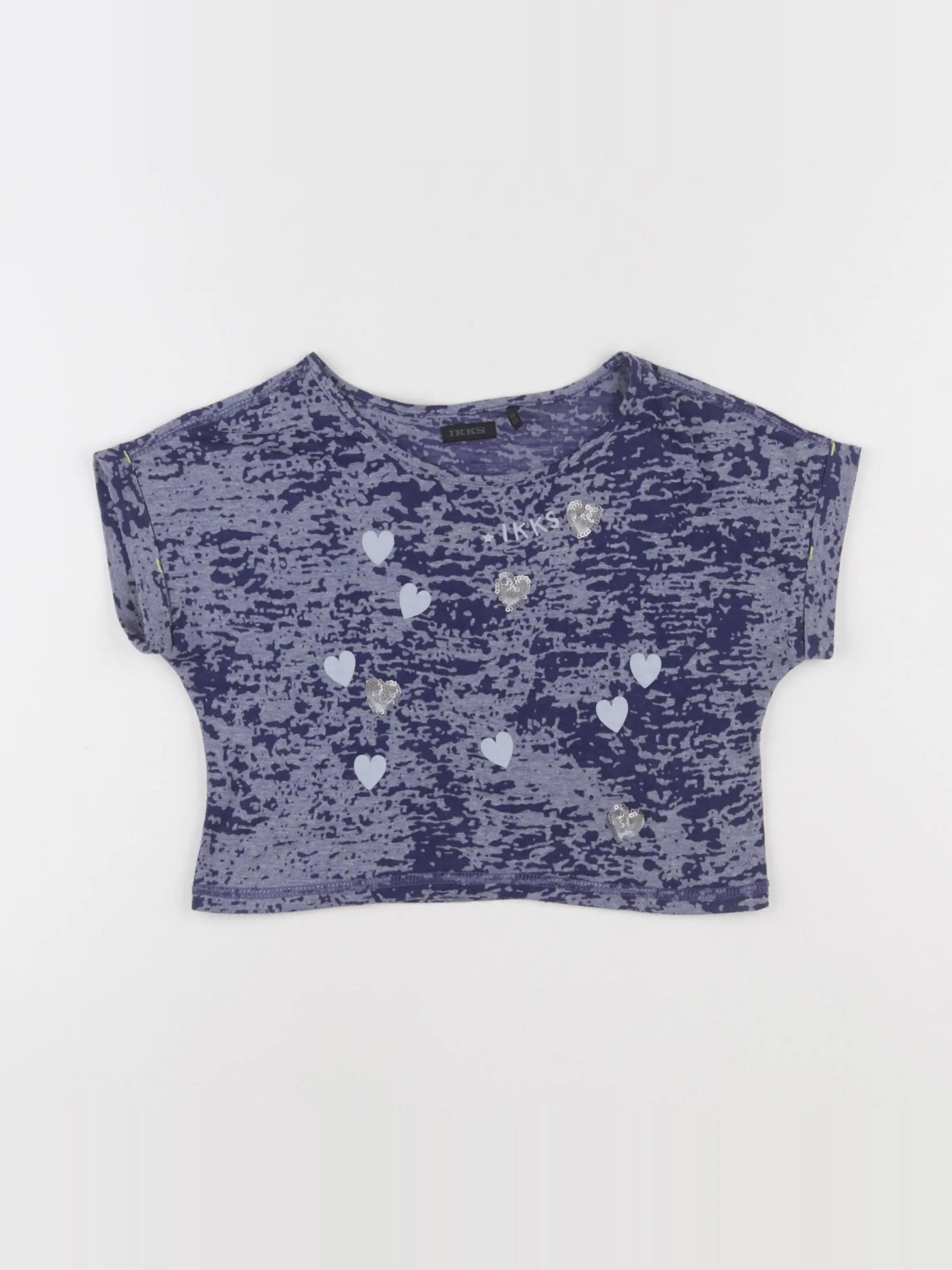 IKKS - tee-shirt bleu - 8 ans