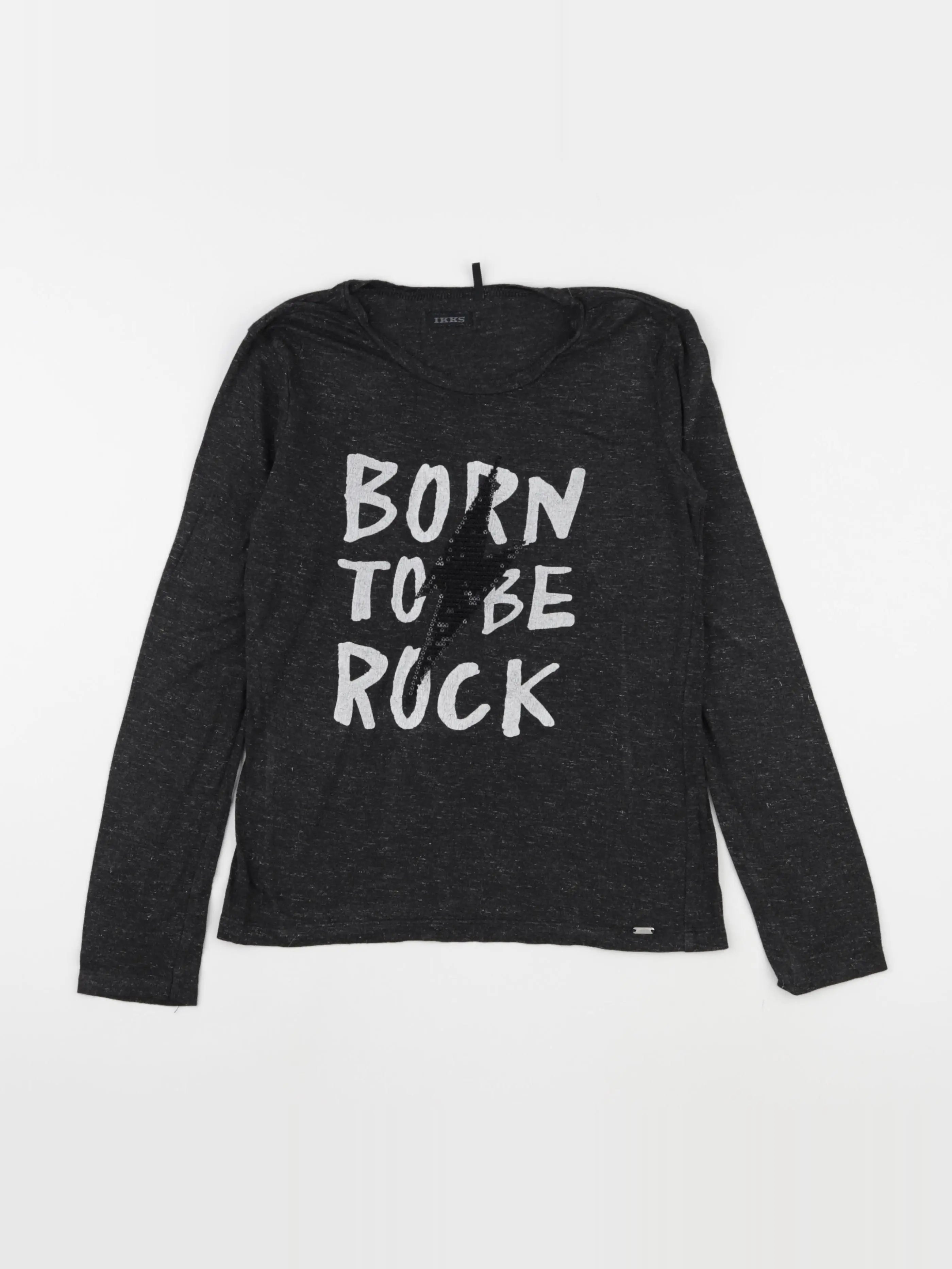 IKKS - tee-shirt gris - 10 ans