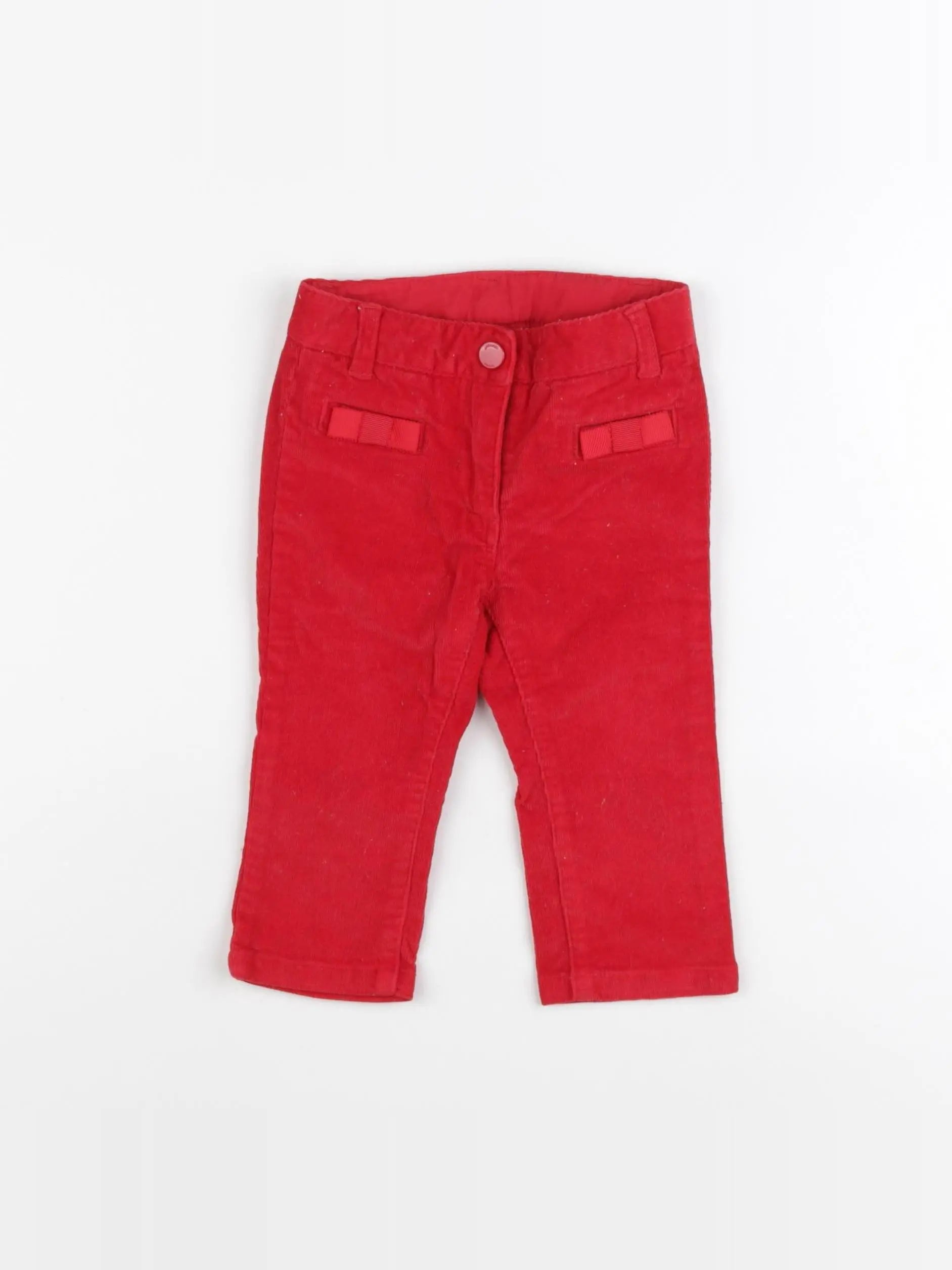 Jacadi - pantalon rouge - 12 mois