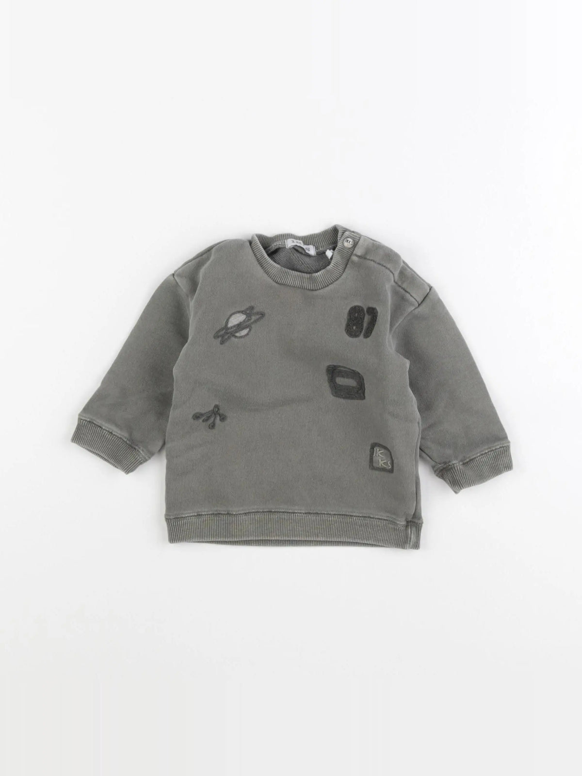 IKKS - sweat vert - 6 mois