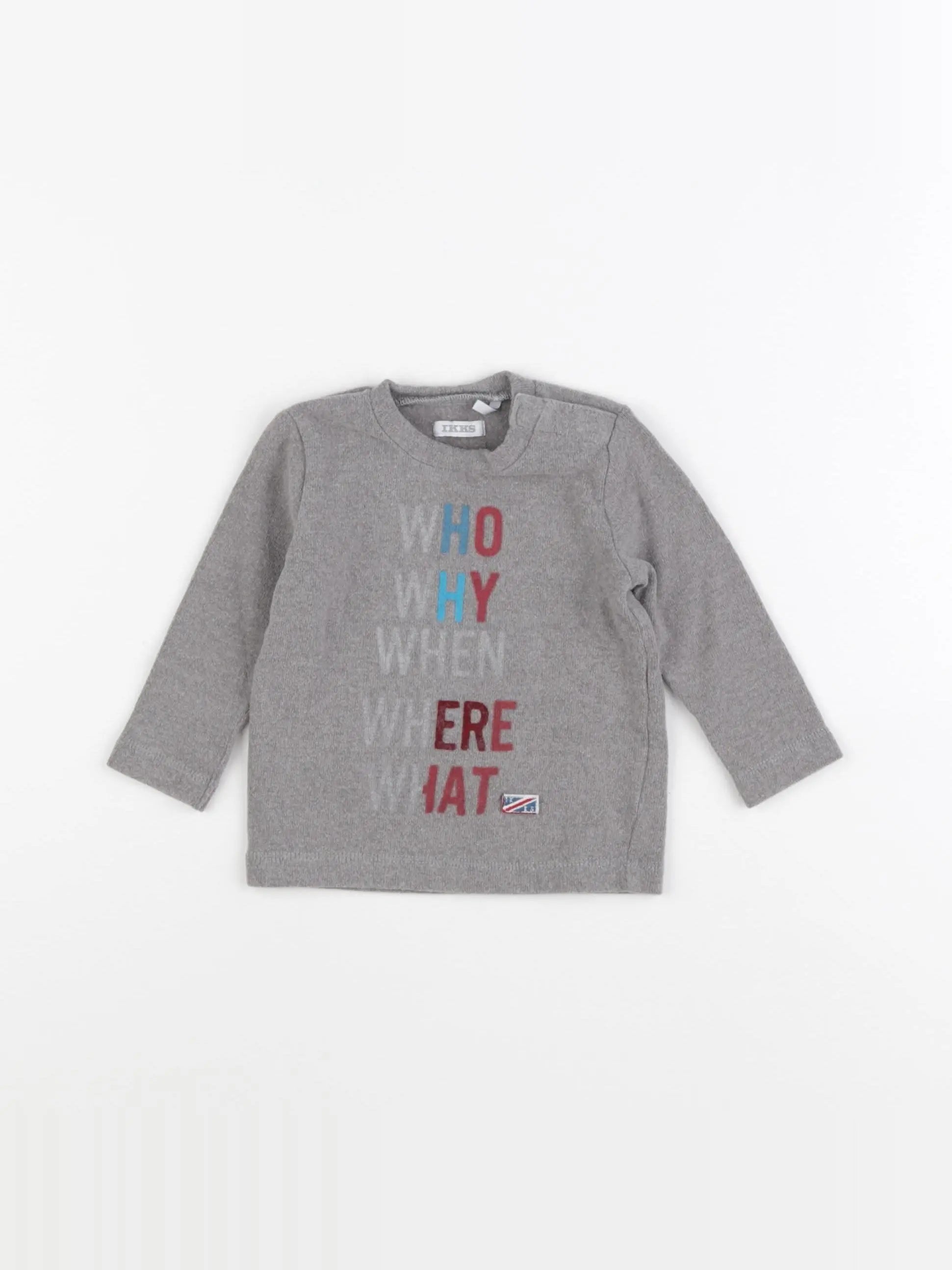 IKKS - tee-shirt gris - 6 mois