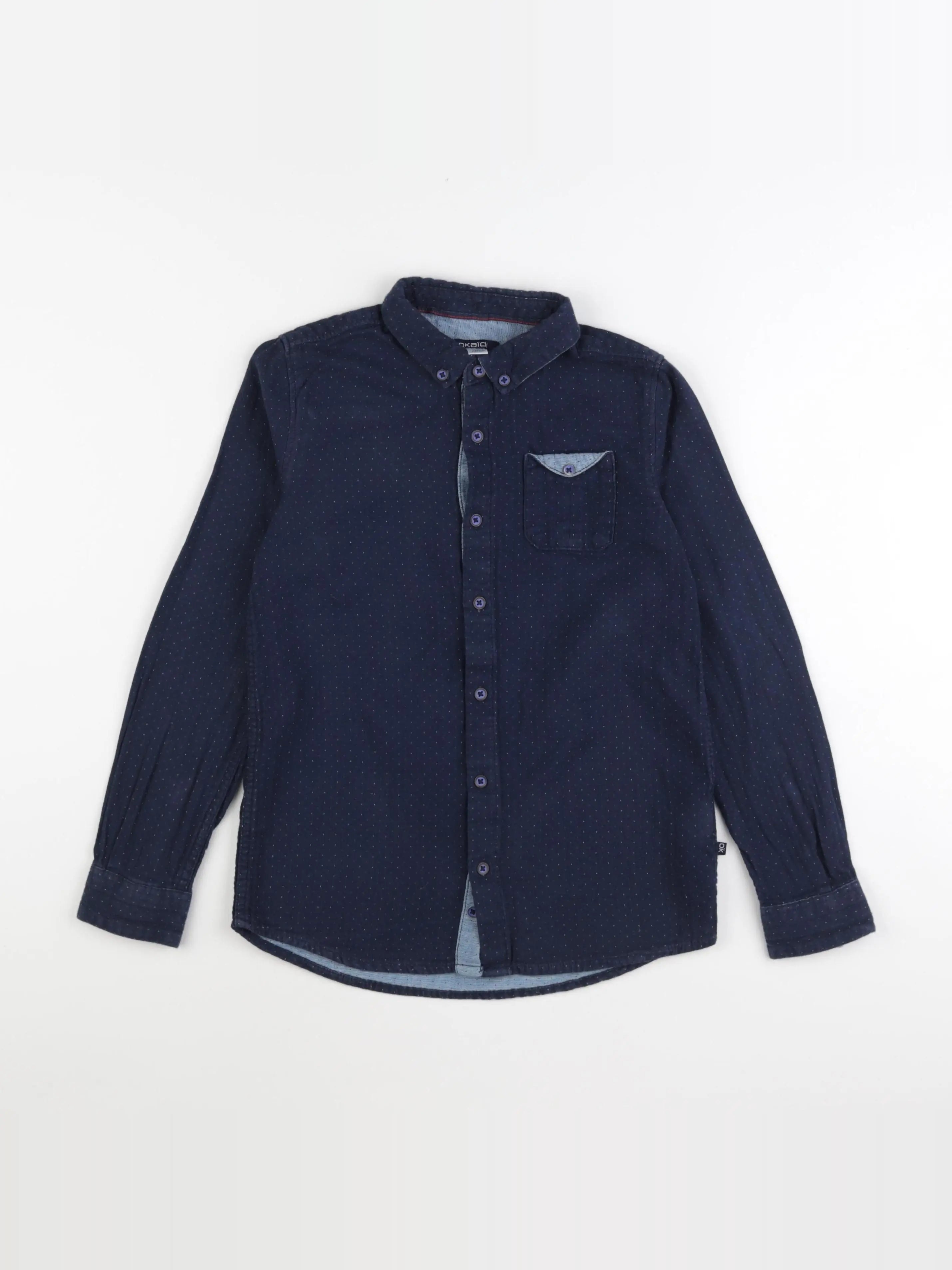 Okaidi - chemise bleu - 10 ans