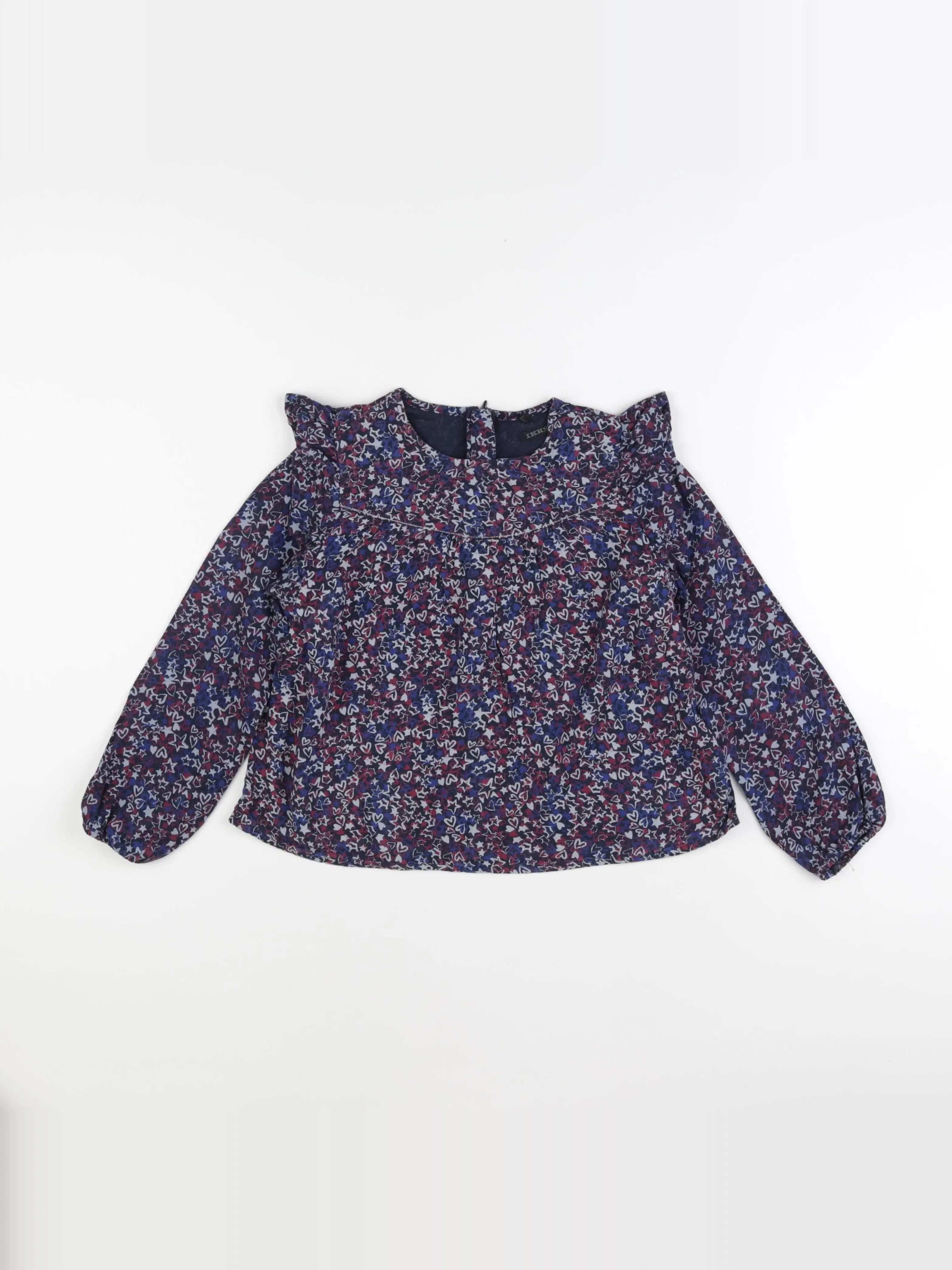 IKKS - blouse bleu - 8 ans