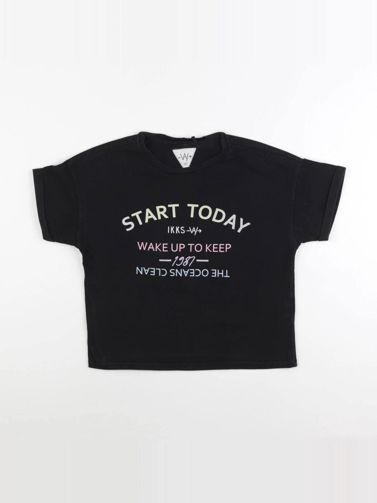 IKKS - tee-shirt noir - 10 ans