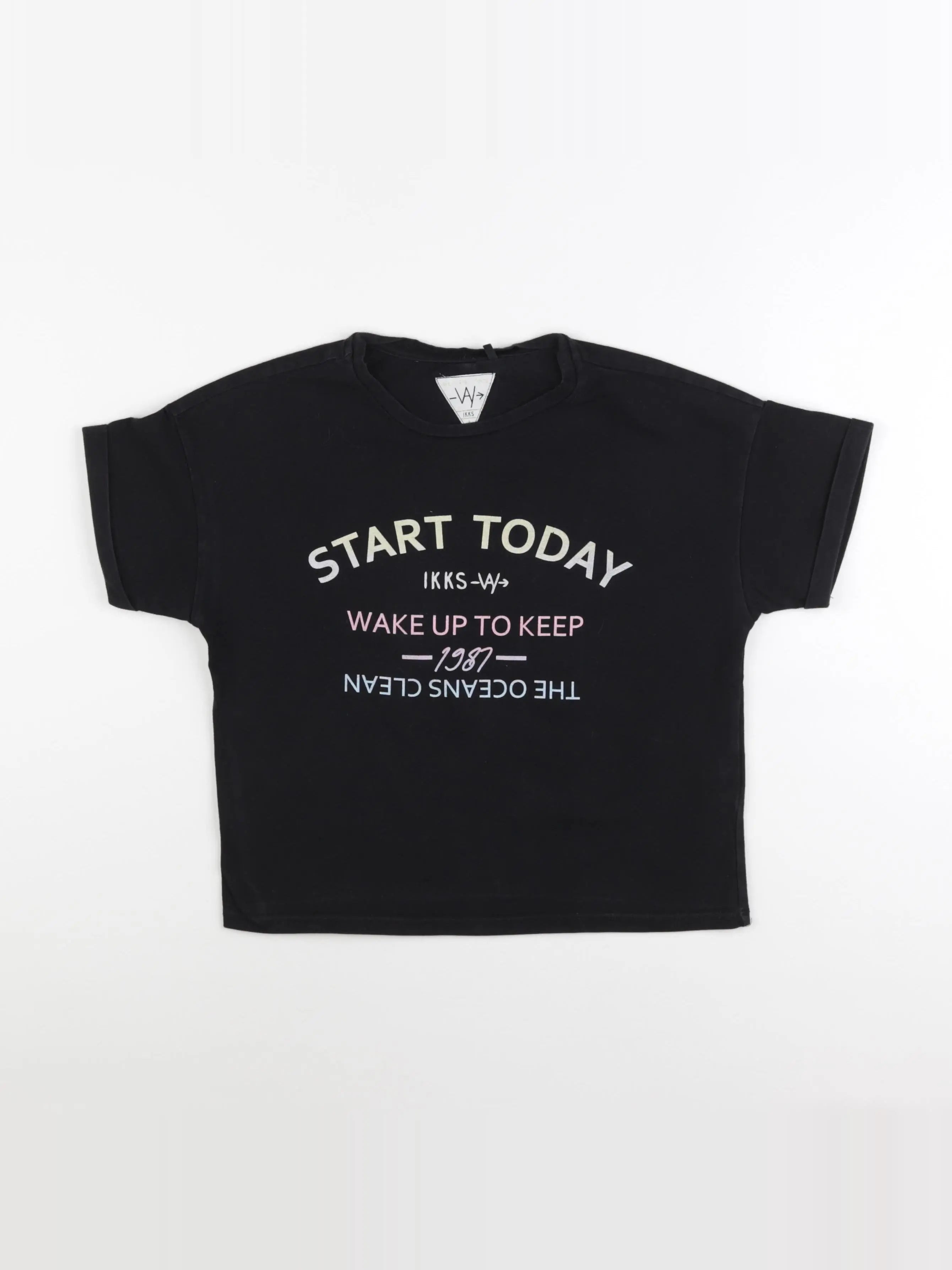 IKKS - tee-shirt noir - 10 ans