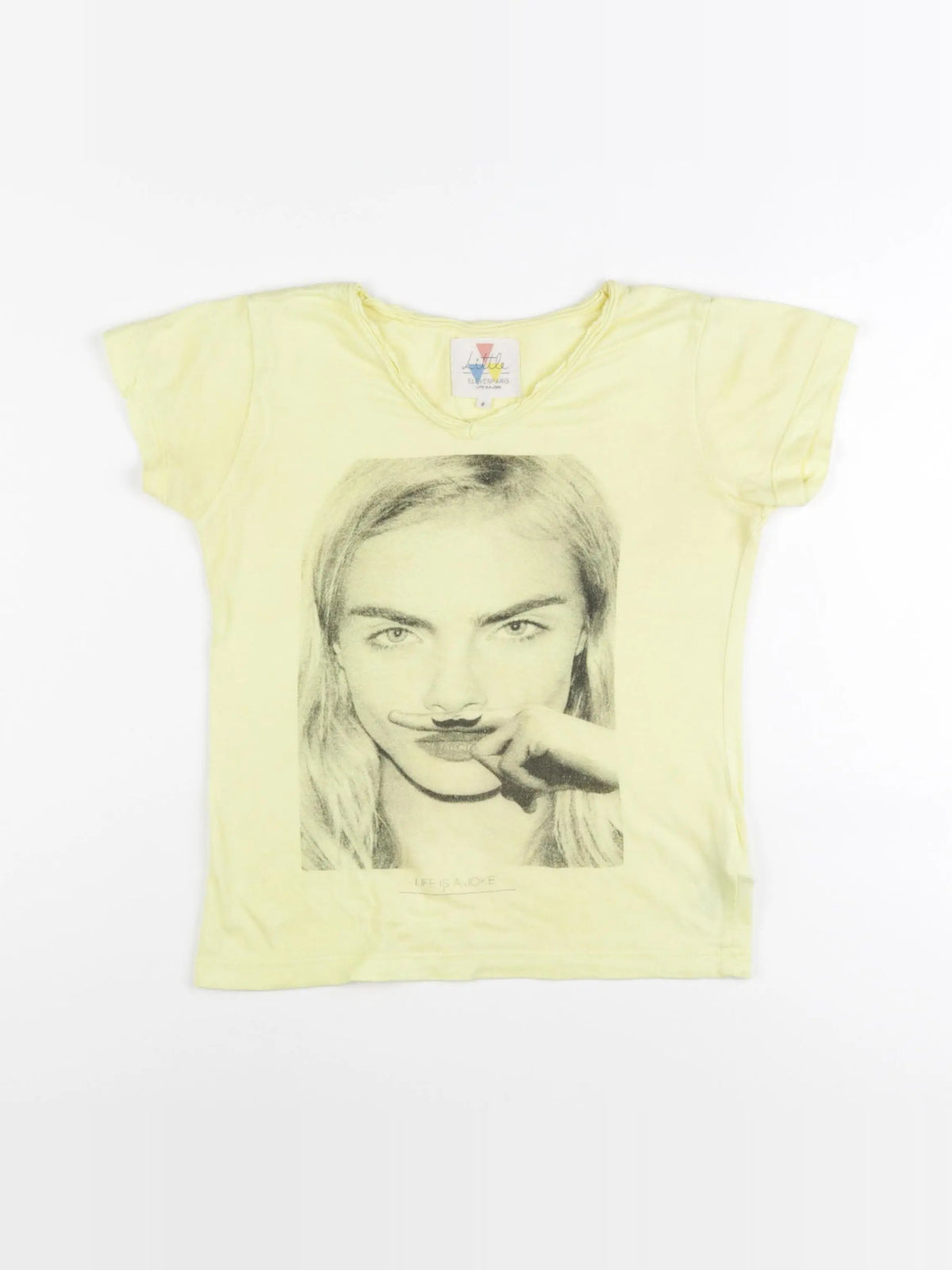 Little Eleven Paris - tee-shirt jaune - 8 ans