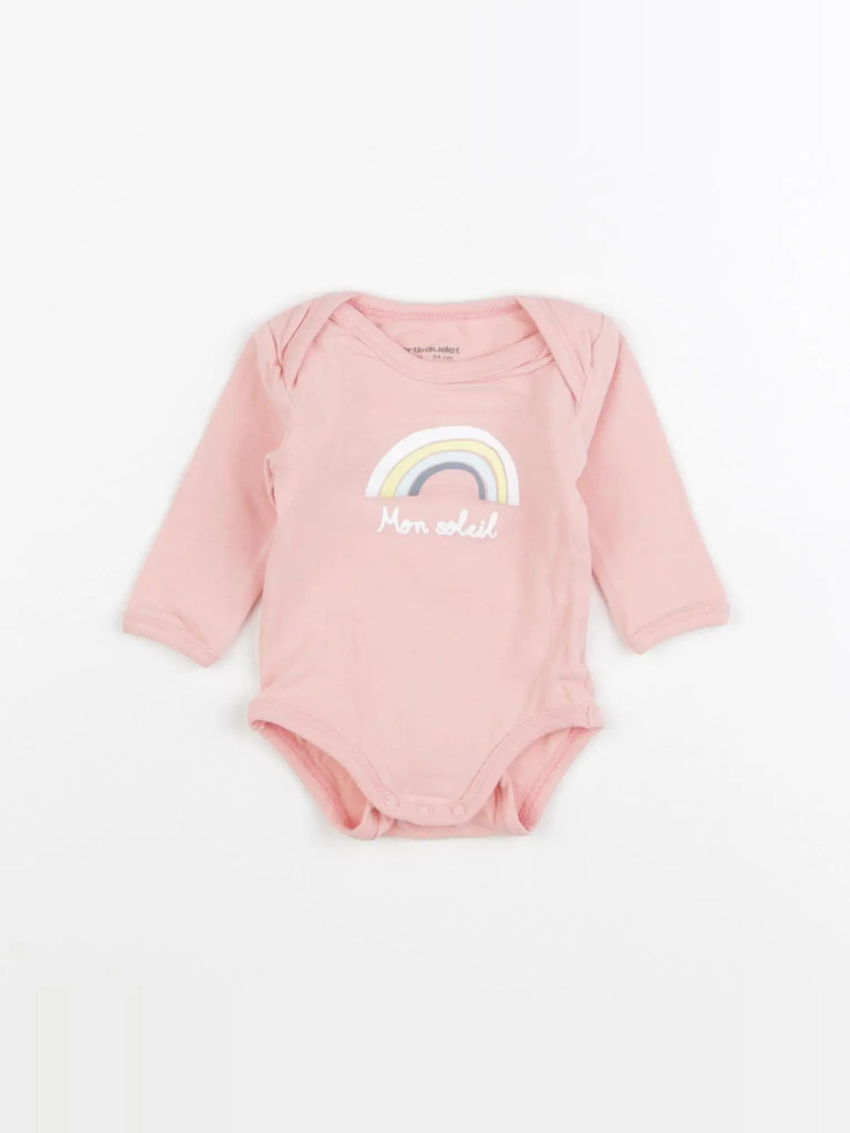 Vertbaudet - body rose - 1 mois