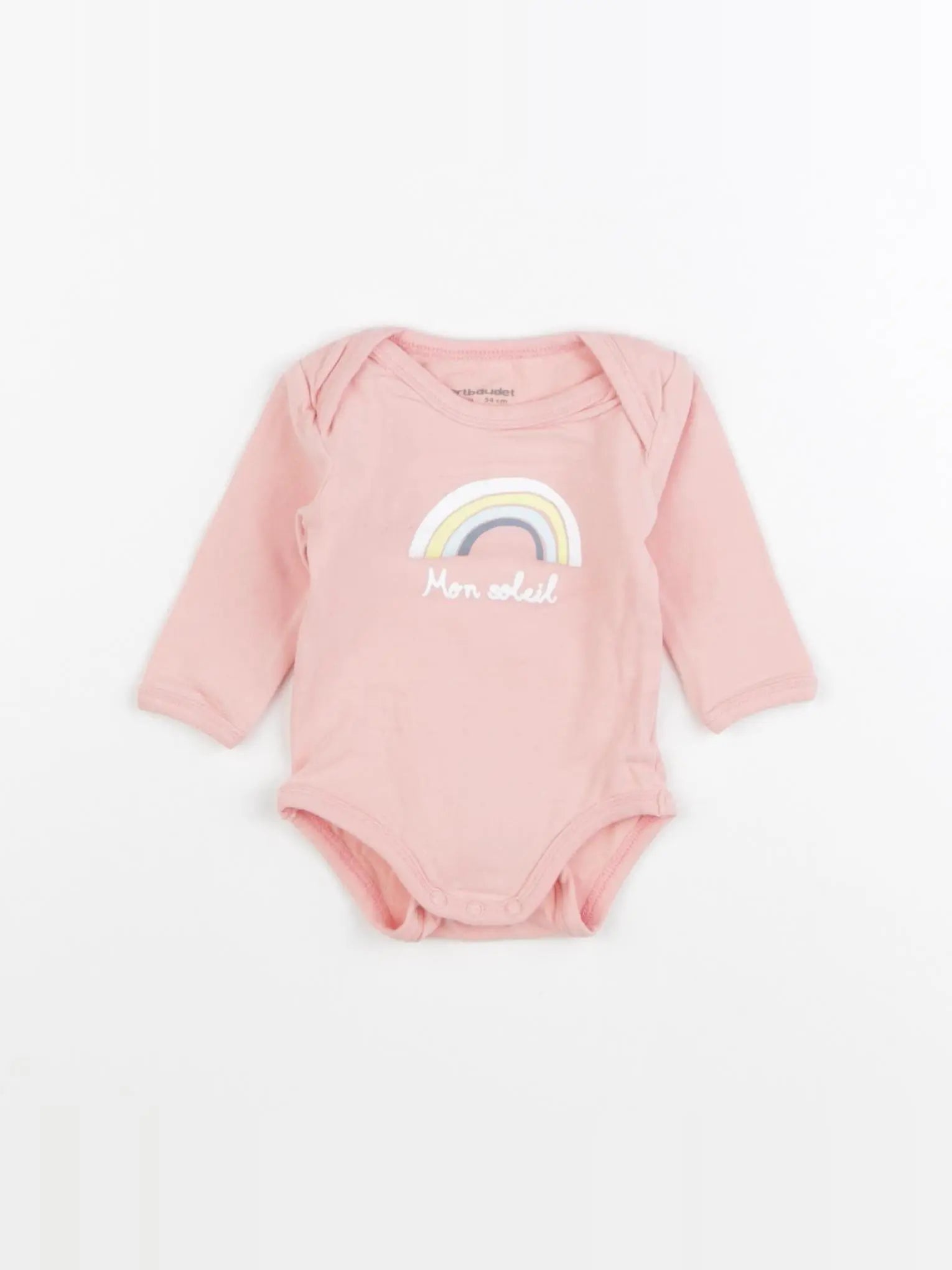 Vertbaudet - body rose - 1 mois