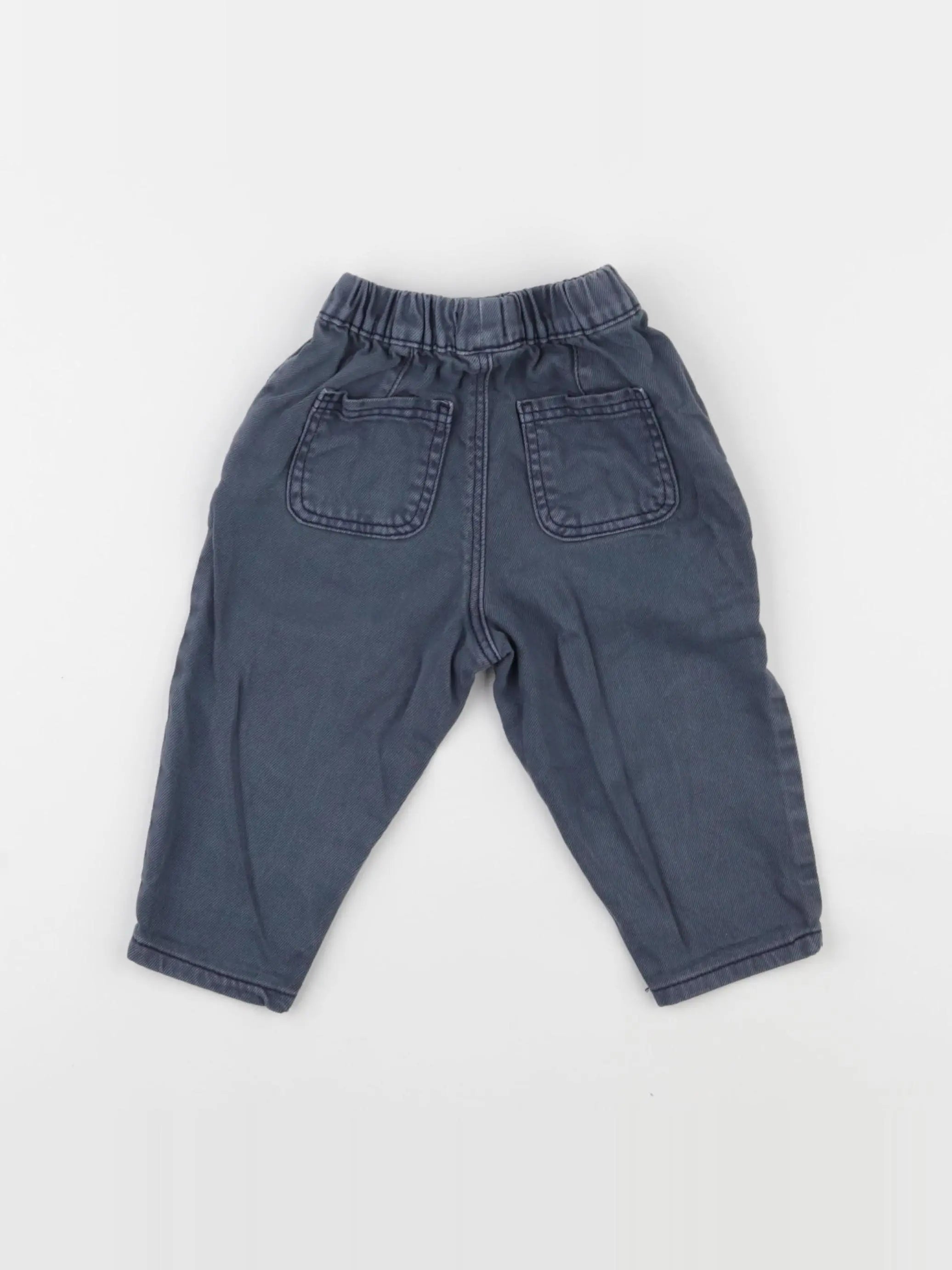 Vertbaudet - pantalon bleu - 9 mois
