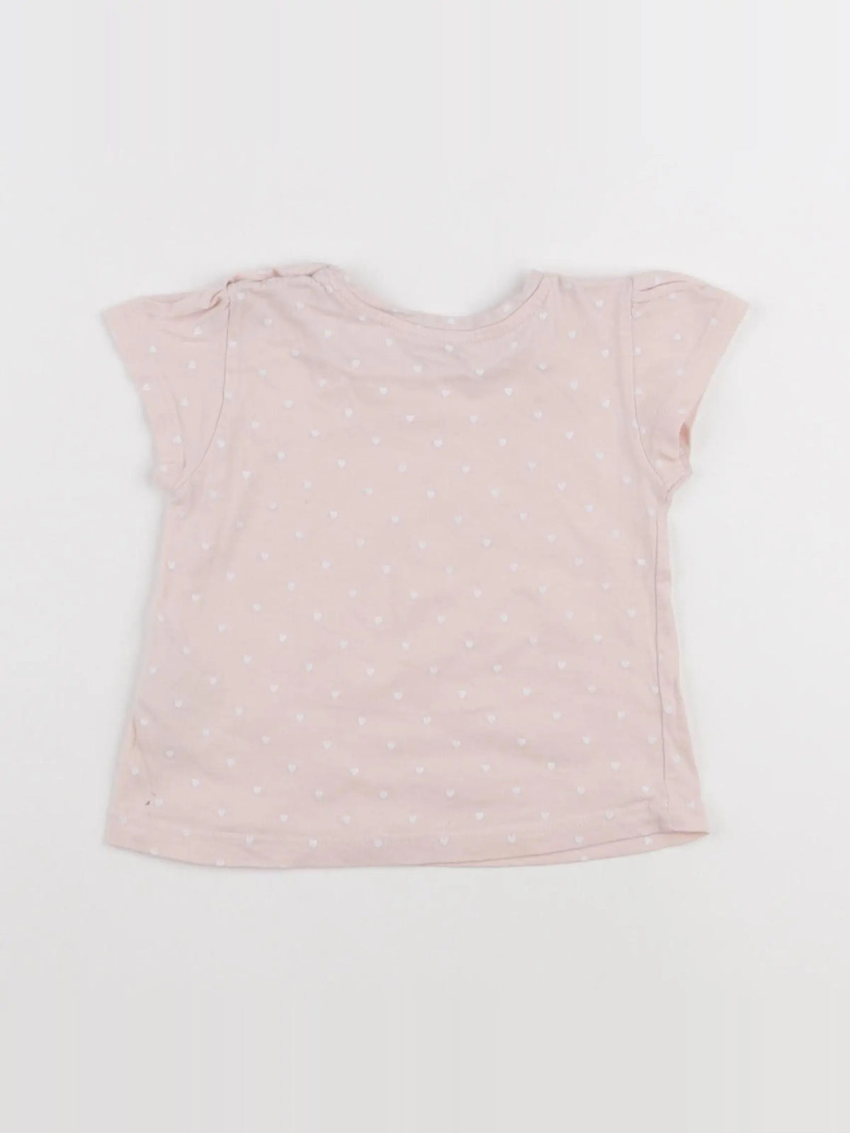 Vertbaudet - tee-shirt rose - 12 mois