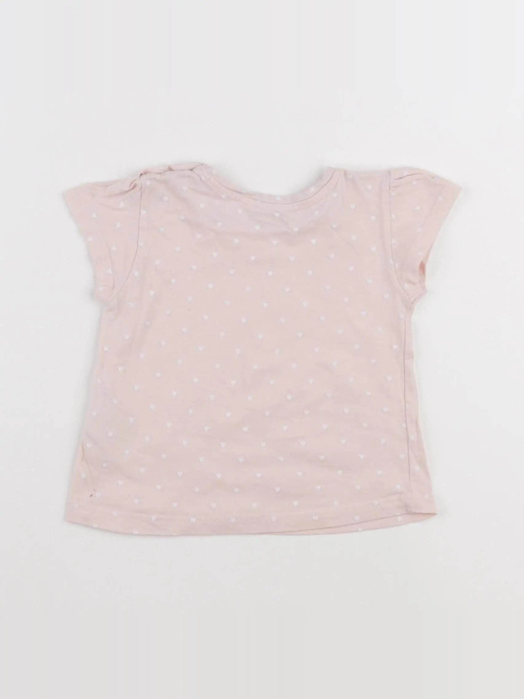 Vertbaudet - tee-shirt rose - 12 mois