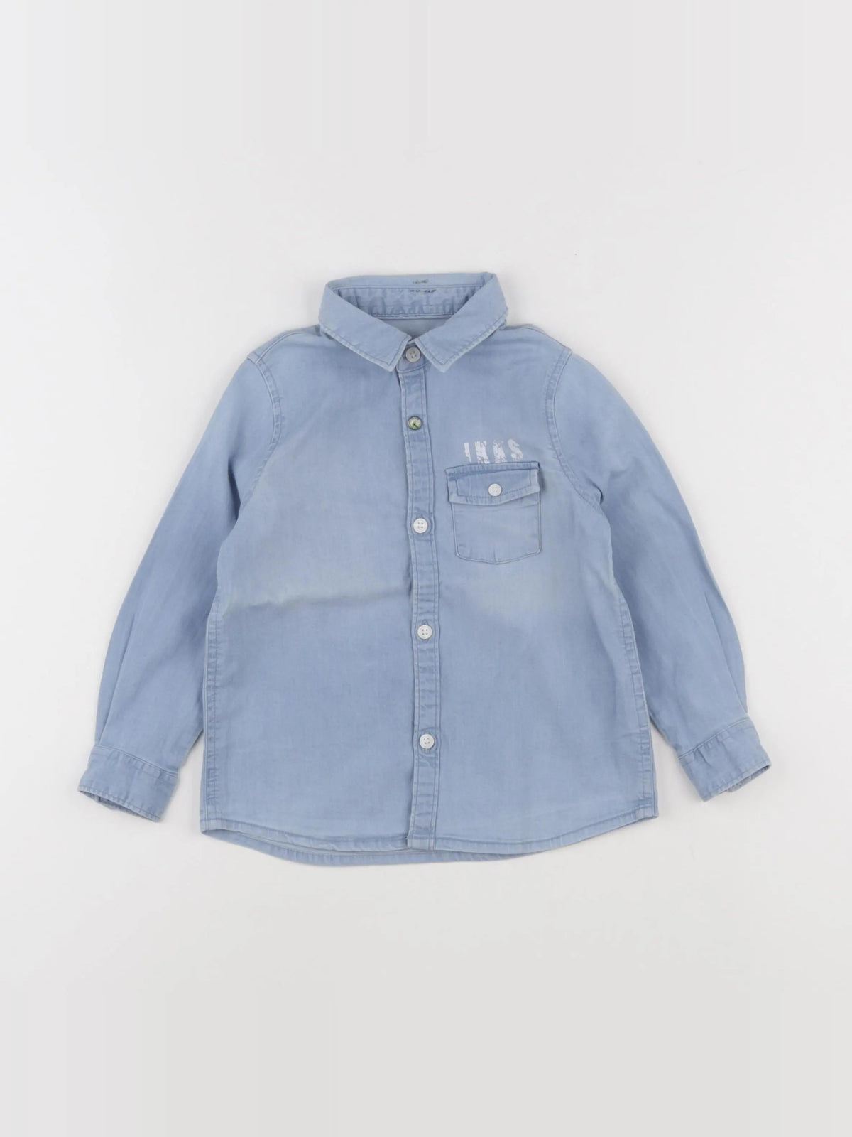 IKKS - chemise imprimé au dos bleu - 2 ans