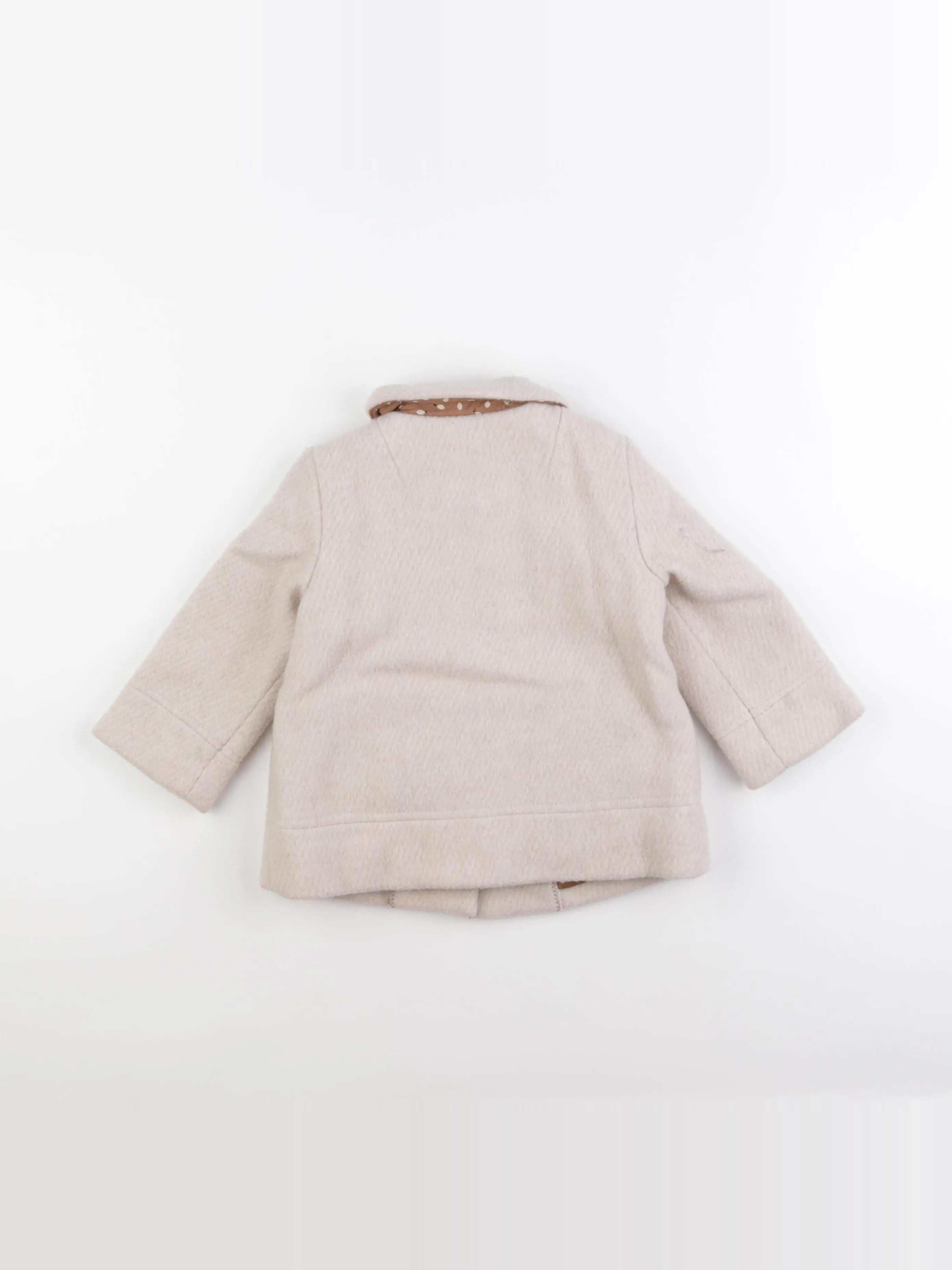 Zara - manteau beige - 12/18 mois