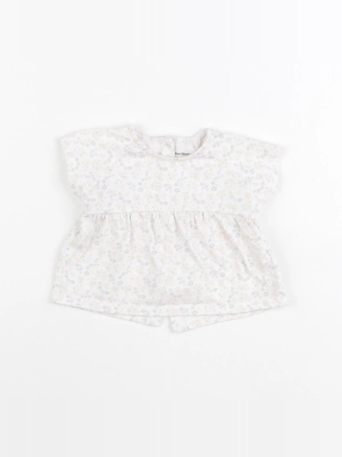 Vertbaudet - tee-shirt blanc - 3 mois