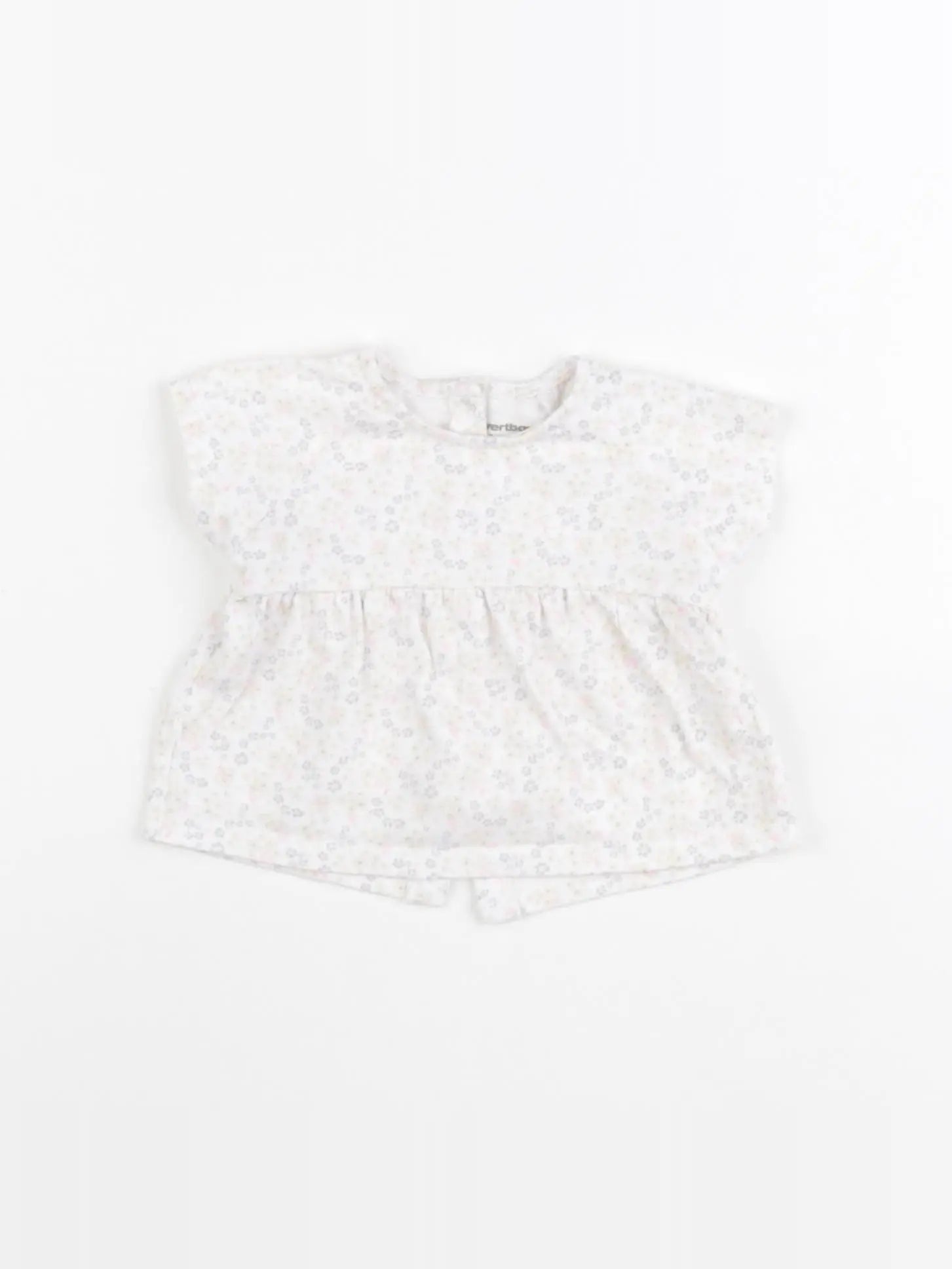 Vertbaudet - tee-shirt blanc - 3 mois