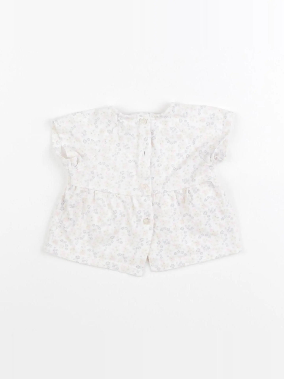 Vertbaudet - tee-shirt blanc - 3 mois
