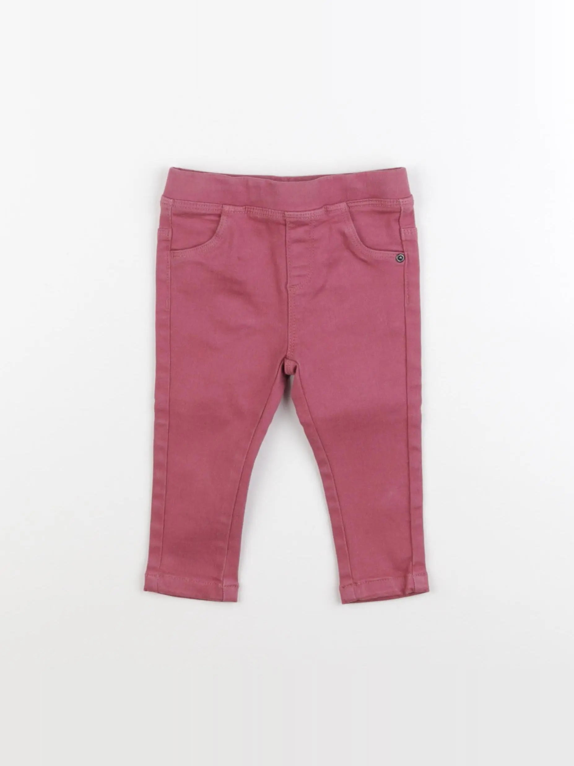 Vertbaudet - jegging rose - 12 mois