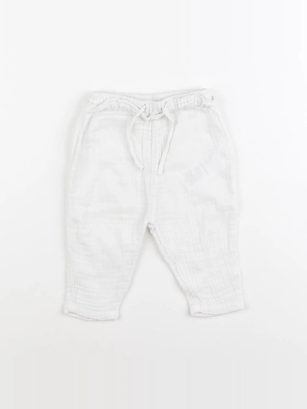 Vertbaudet - pantalon blanc - 6 mois