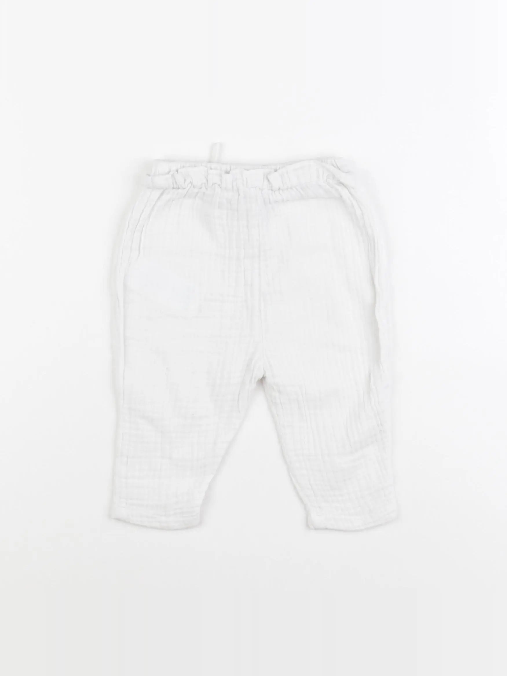 Vertbaudet - pantalon blanc - 6 mois