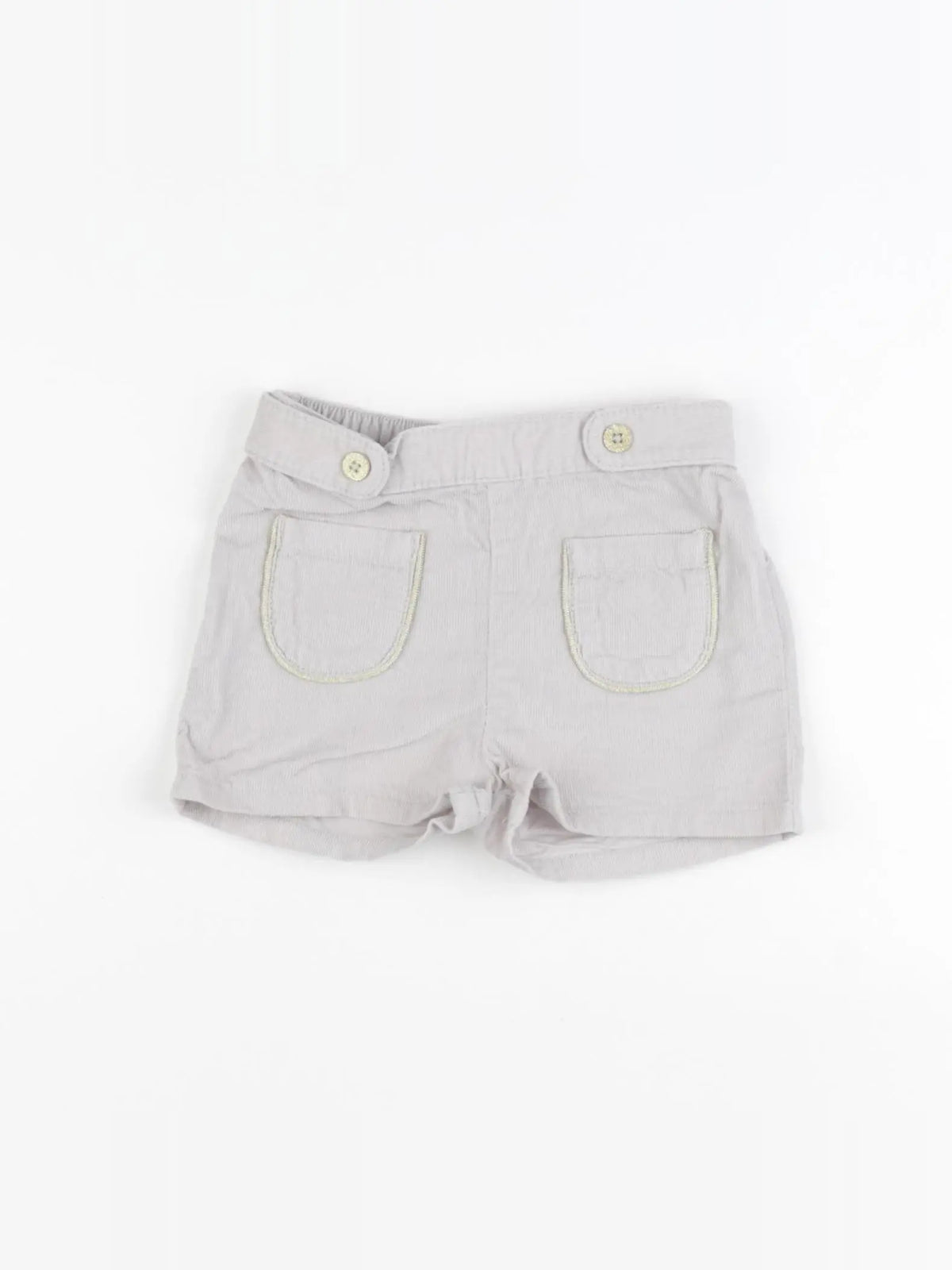 Vertbaudet - short gris, or - 24 mois