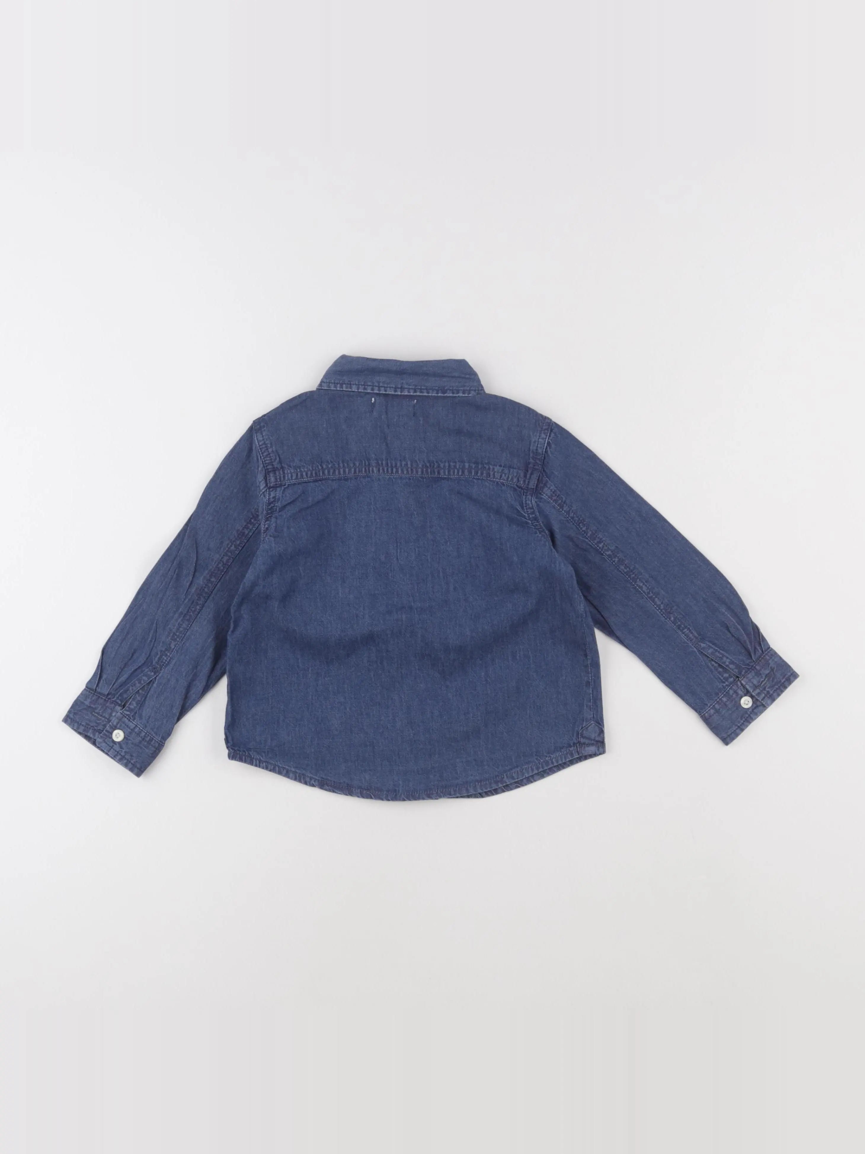 Mango - chemise bleu - 18/24 mois