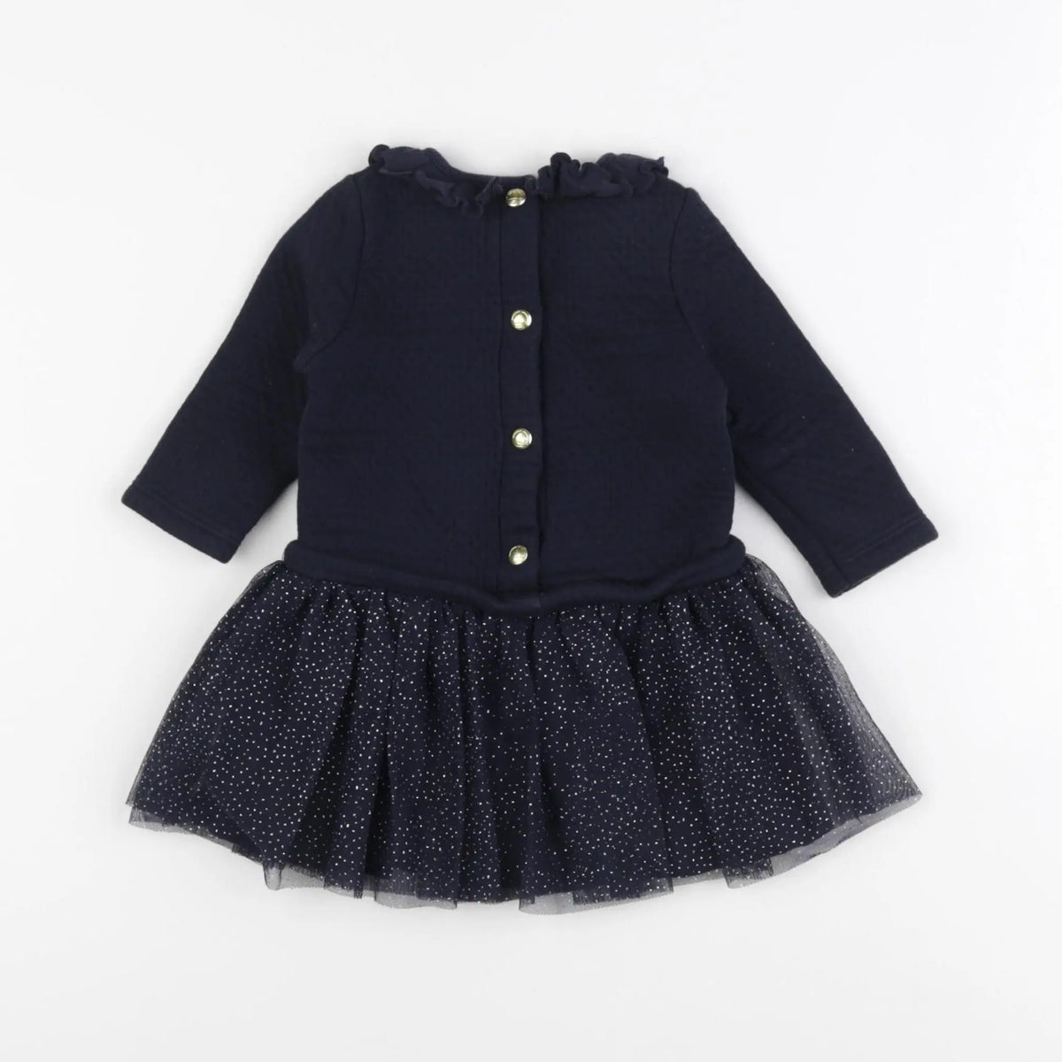 Petit Bateau - robe bleu - 6 mois