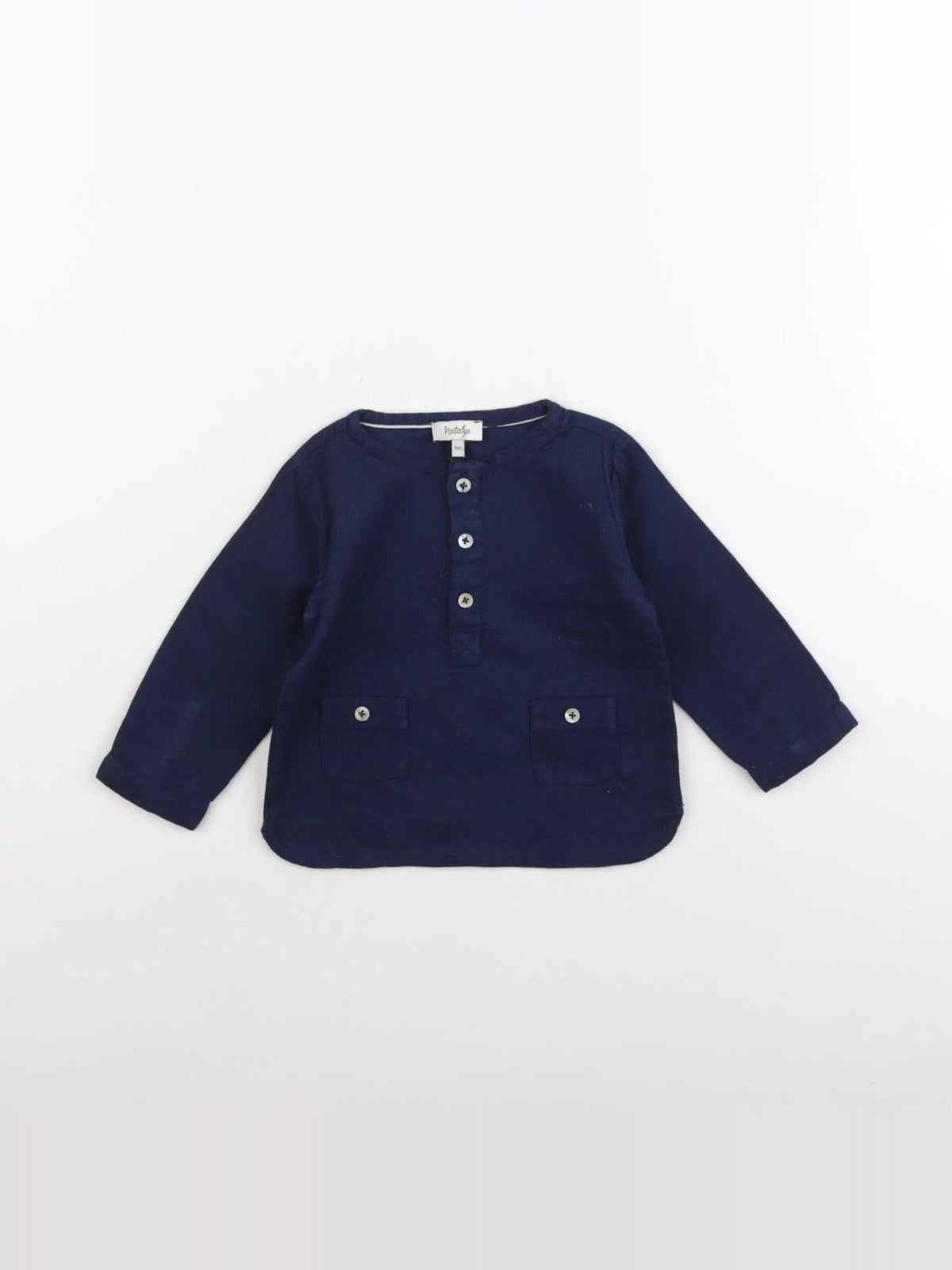 Natalys - blouse bleu - 6 mois