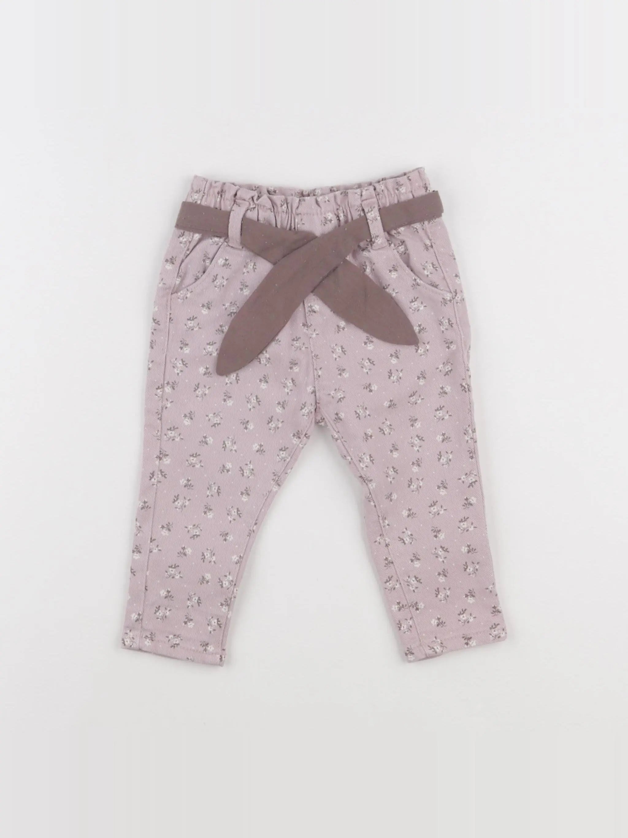 Vertbaudet - pantalon rose - 9 mois