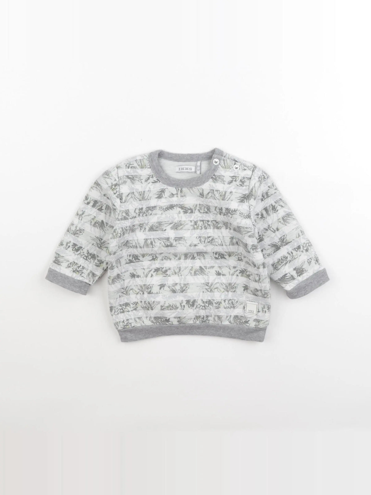 IKKS - sweat gris - 6 mois