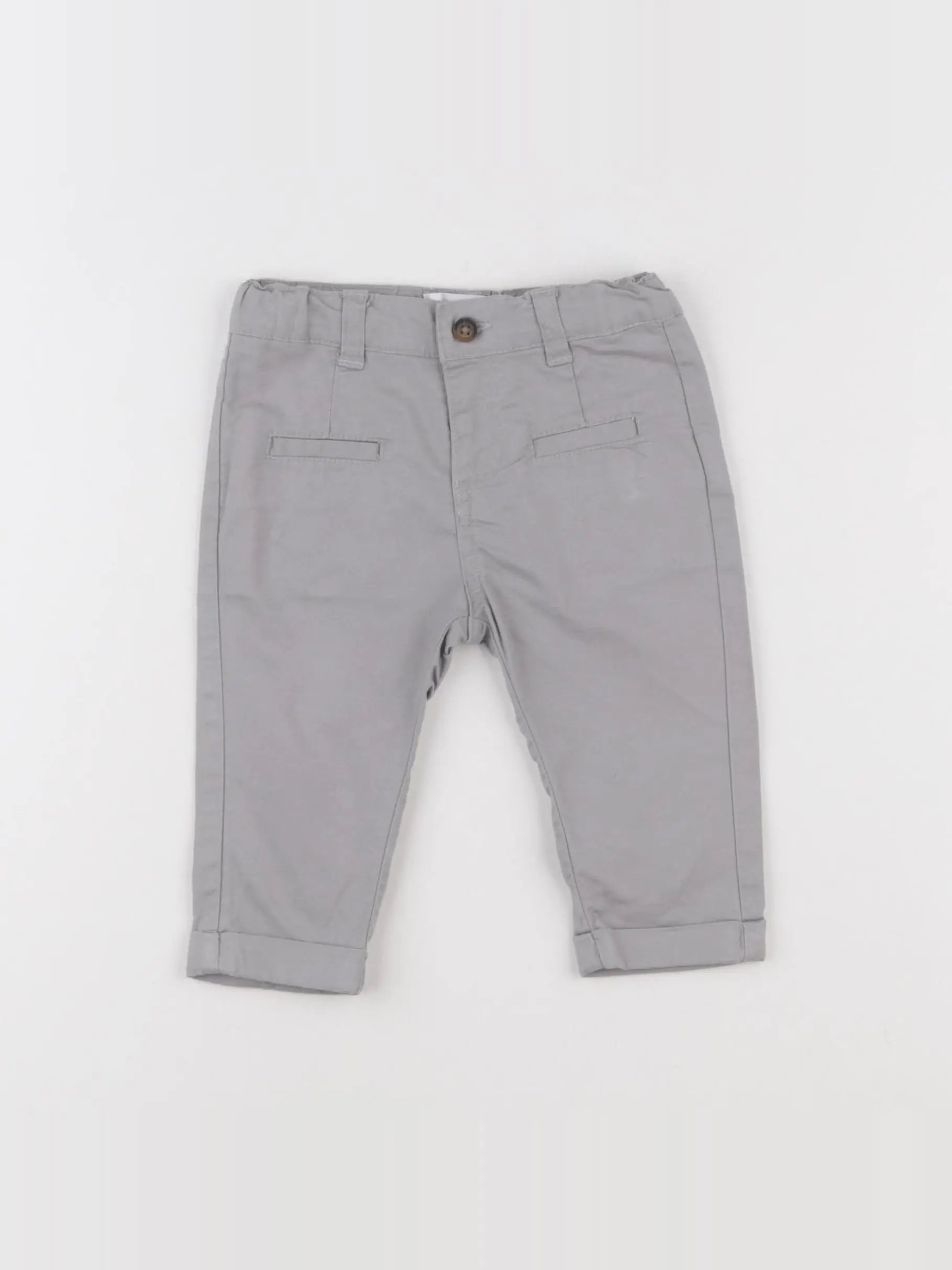 Vertbaudet - pantalon gris - 6 mois