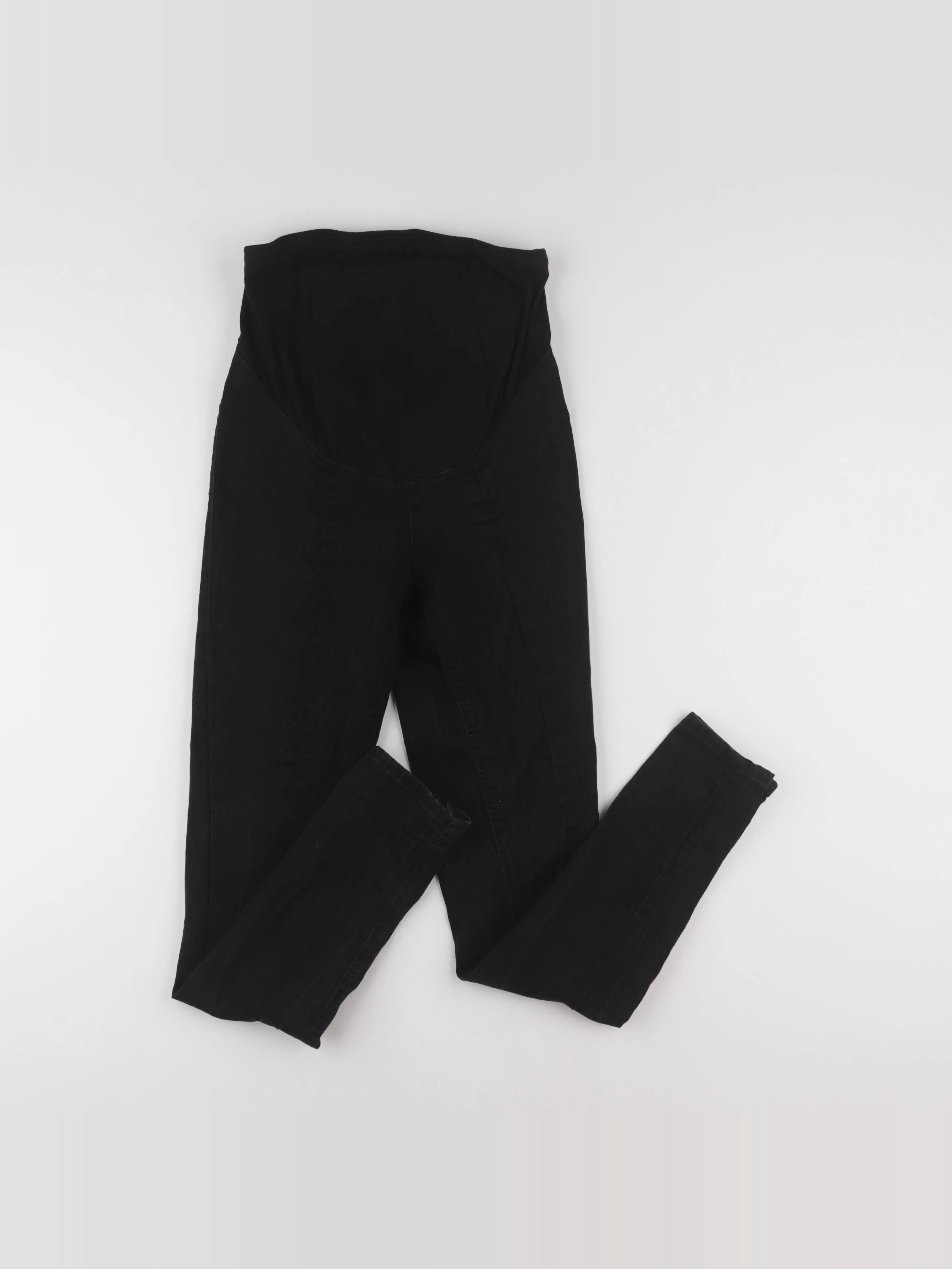 H&M - jean grossesse noir - xs
