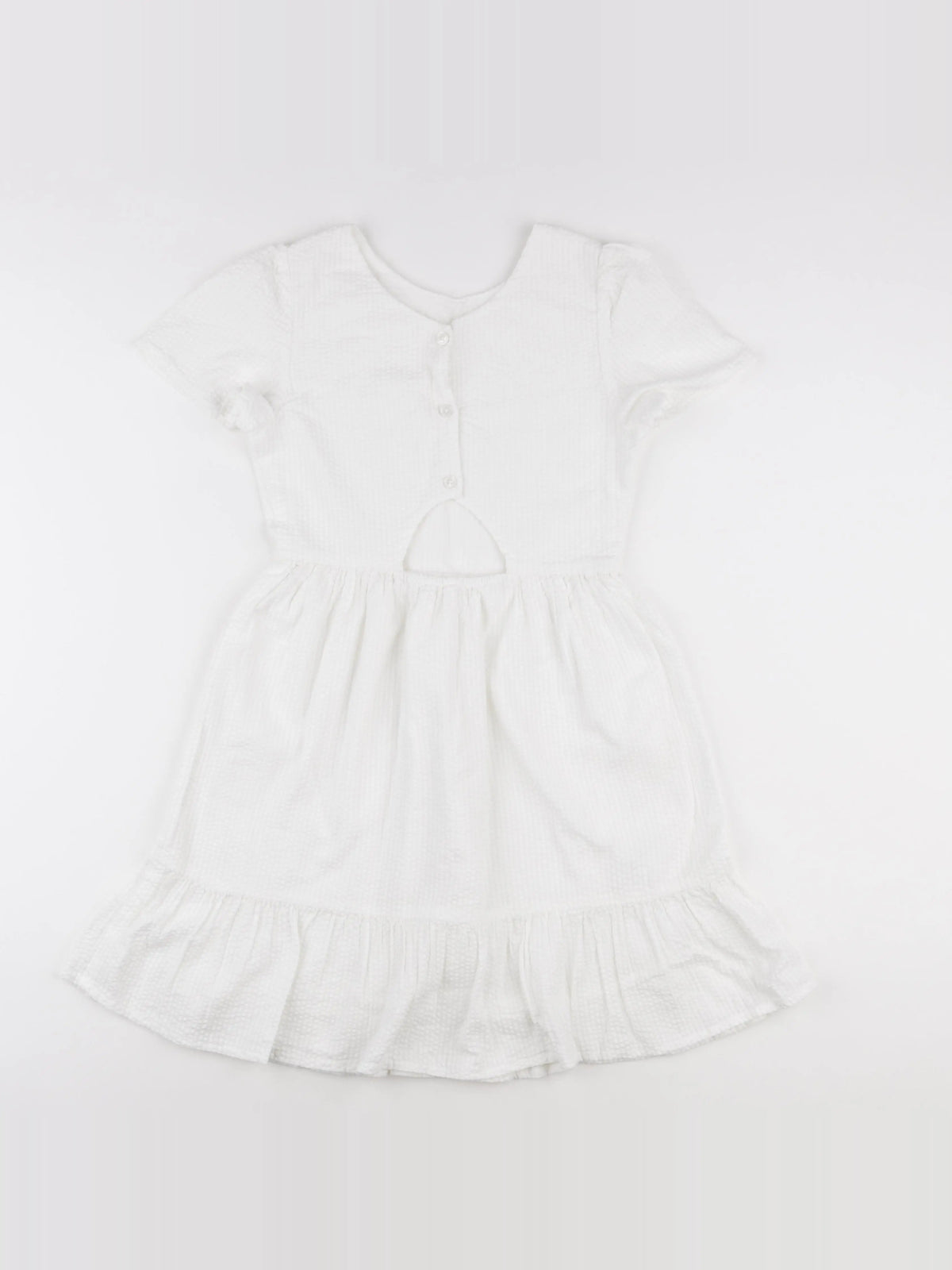 IKKS - robe blanc - 10 ans