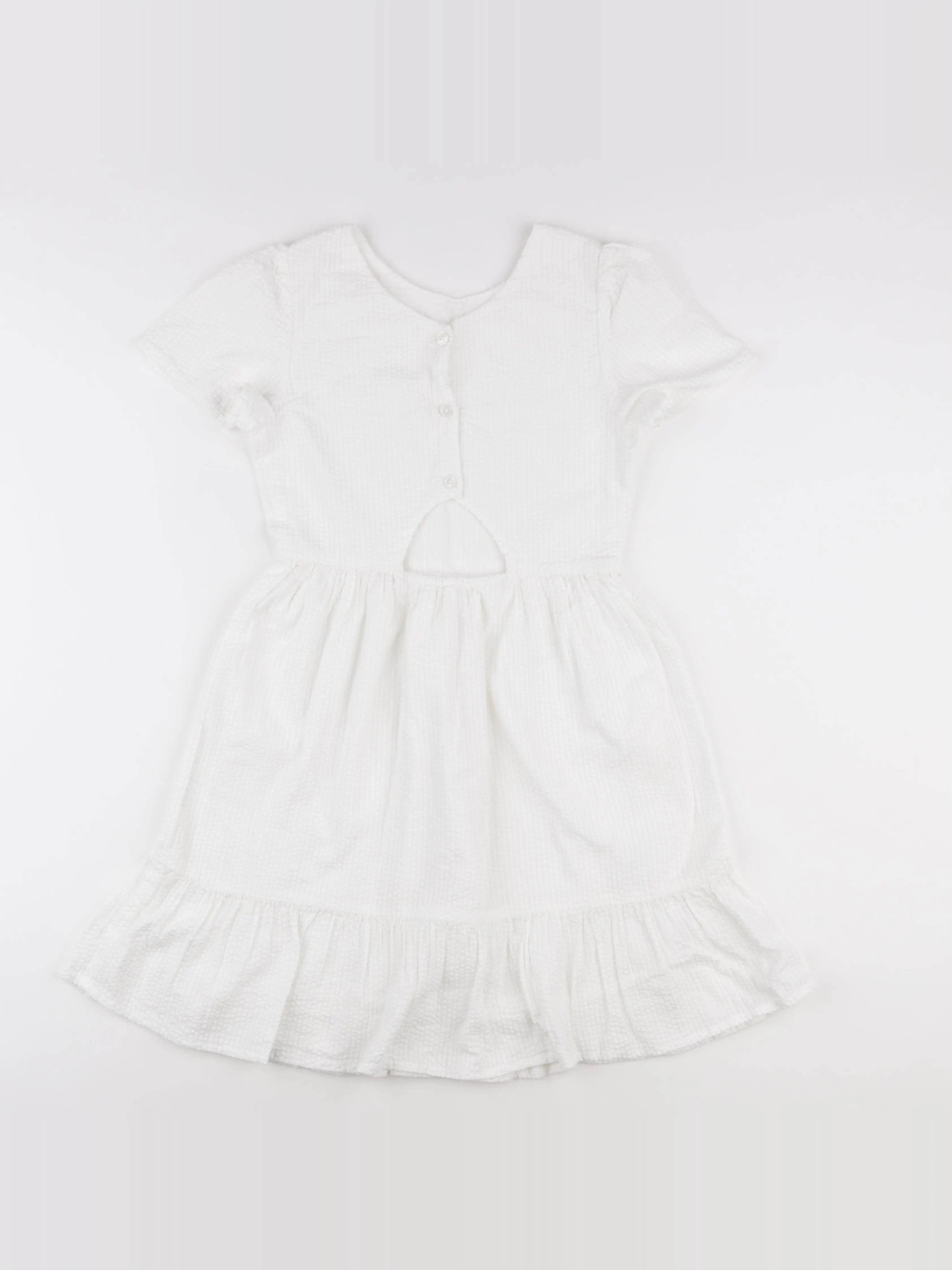 IKKS - robe blanc - 10 ans