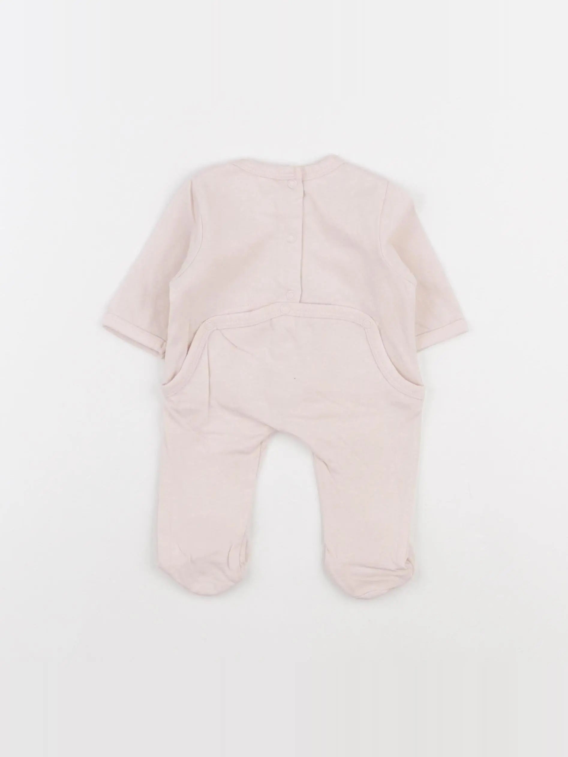 Vertbaudet - pyjama coton rose - 0 mois