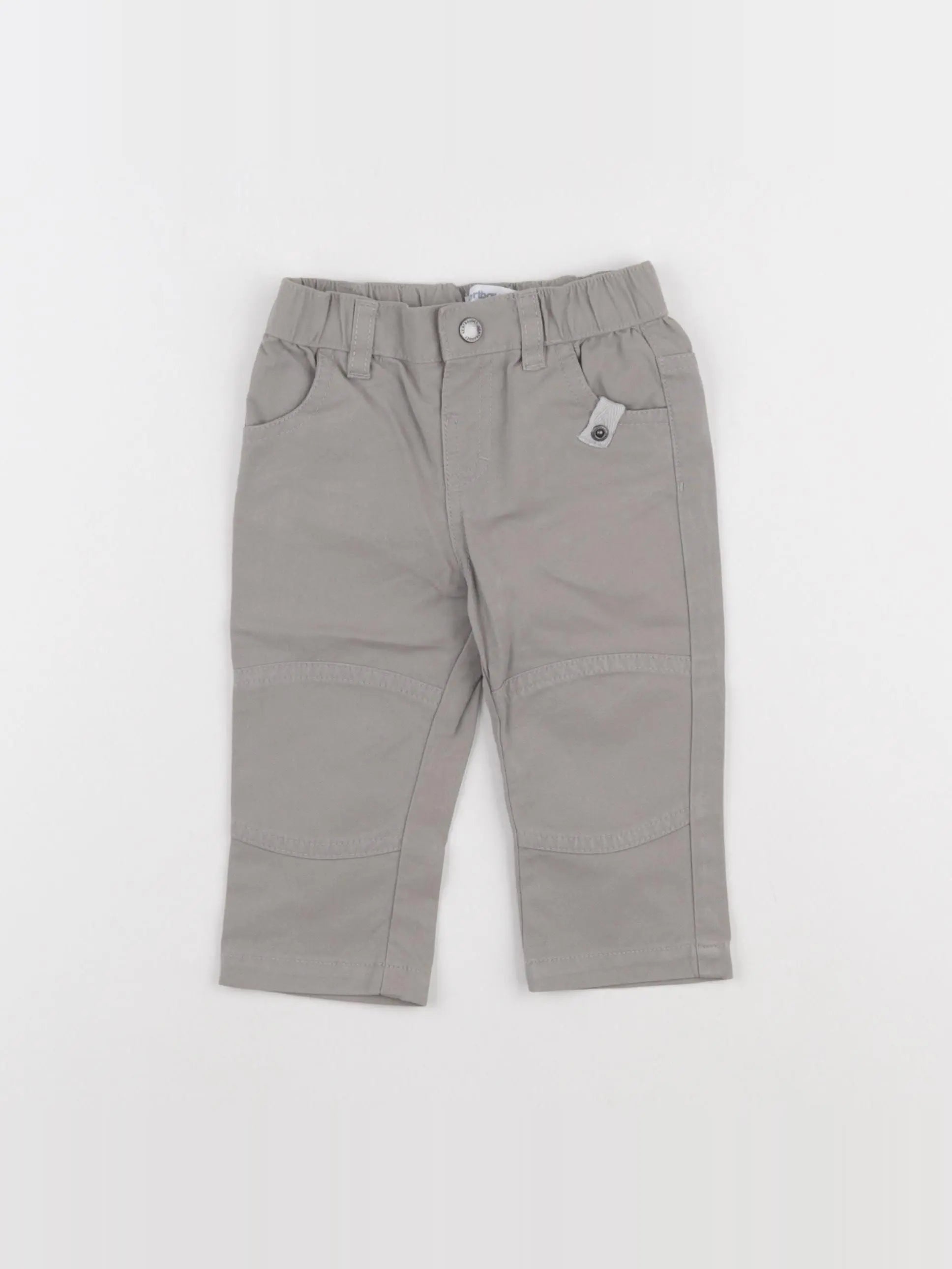 Vertbaudet - pantalon gris - 9 mois