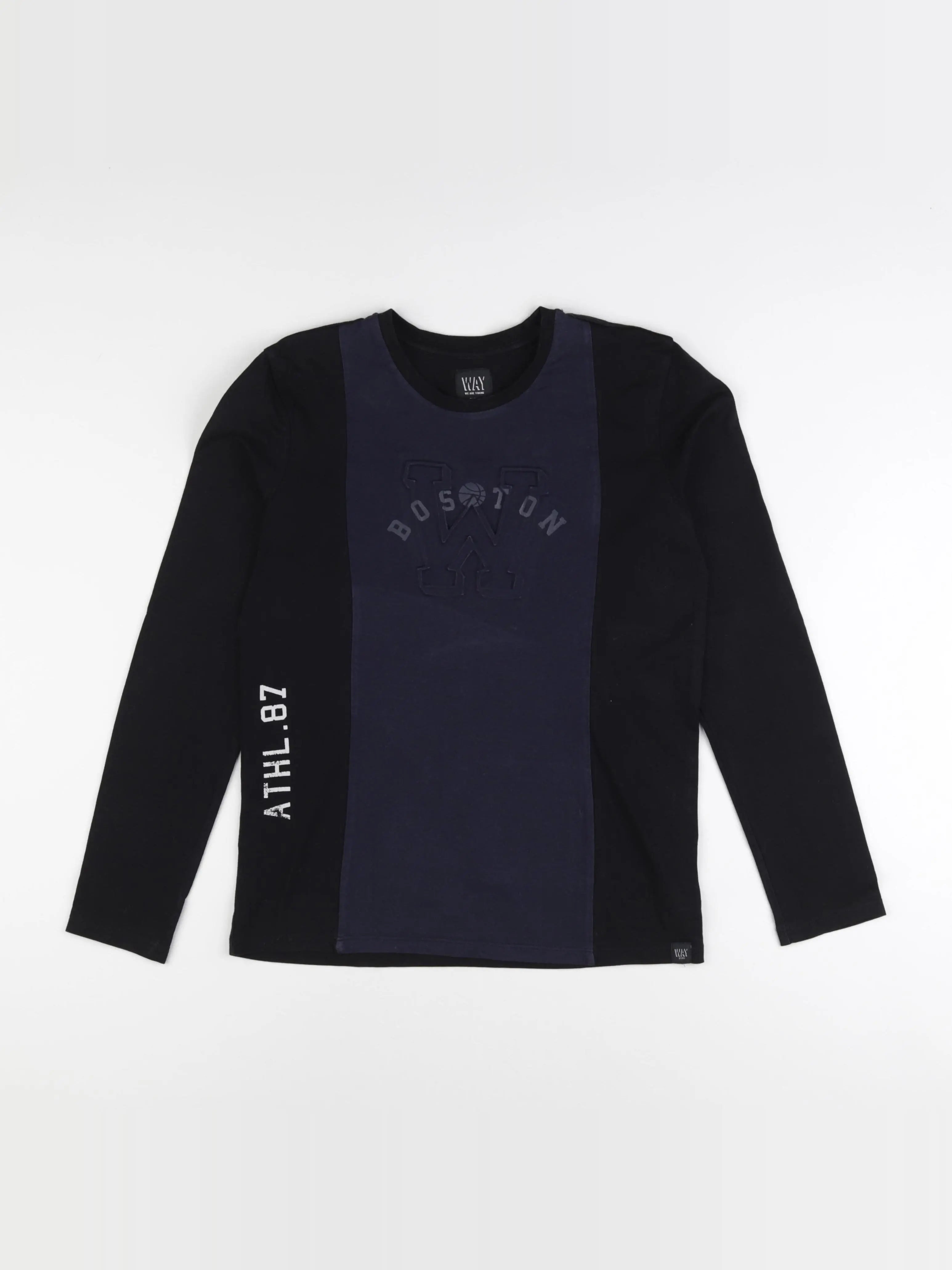 IKKS - tee-shirt noir, bleu - 12 ans