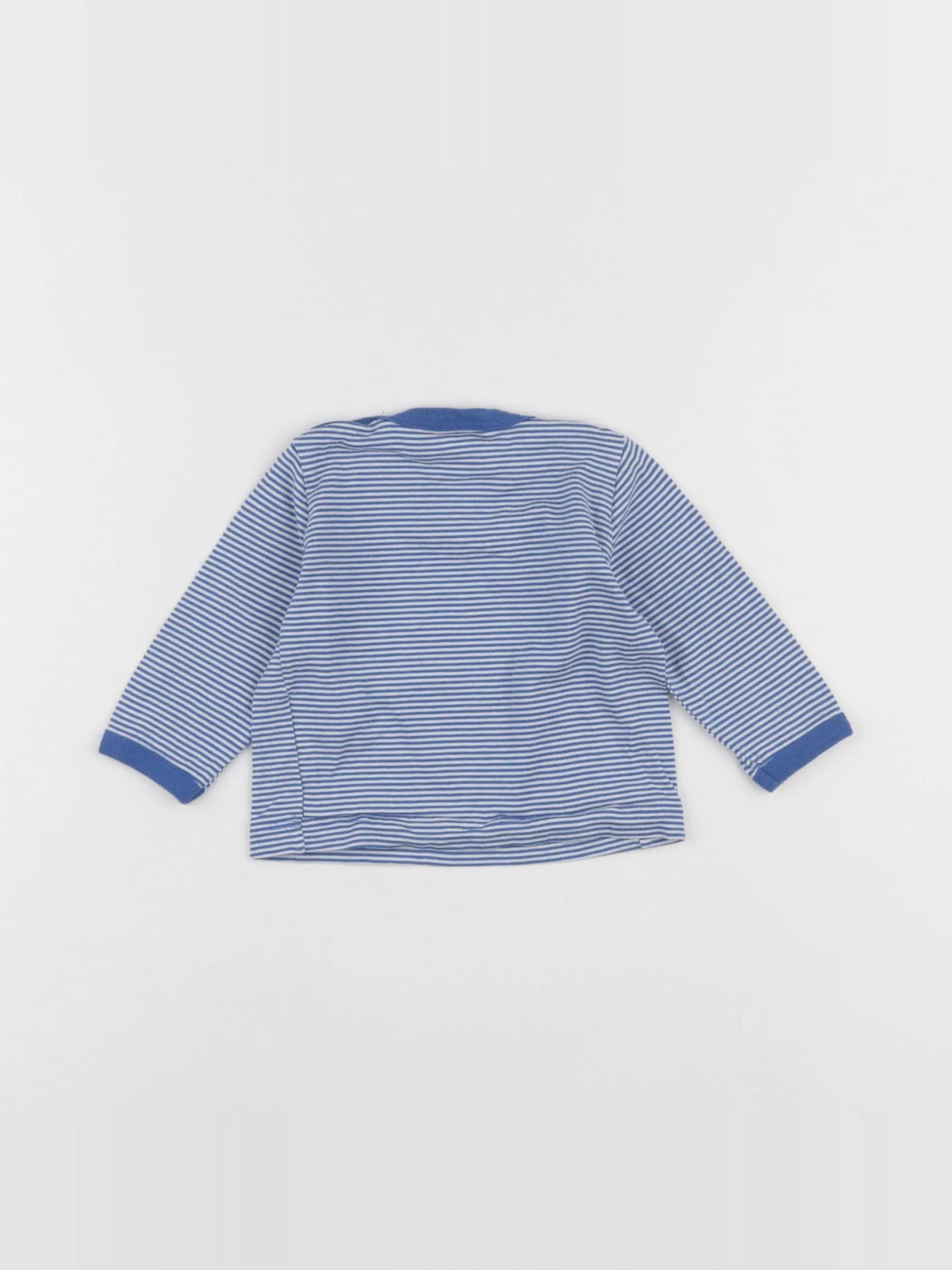 Petit Bateau - maillot de corps bleu - 6 mois