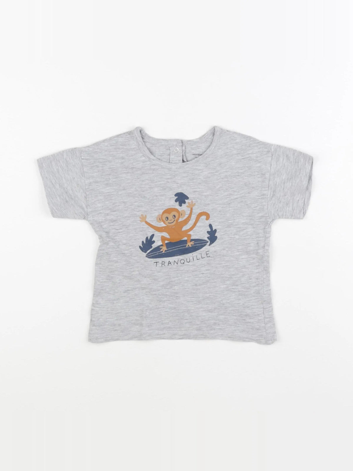 Vertbaudet - tee-shirt gris - 24 mois