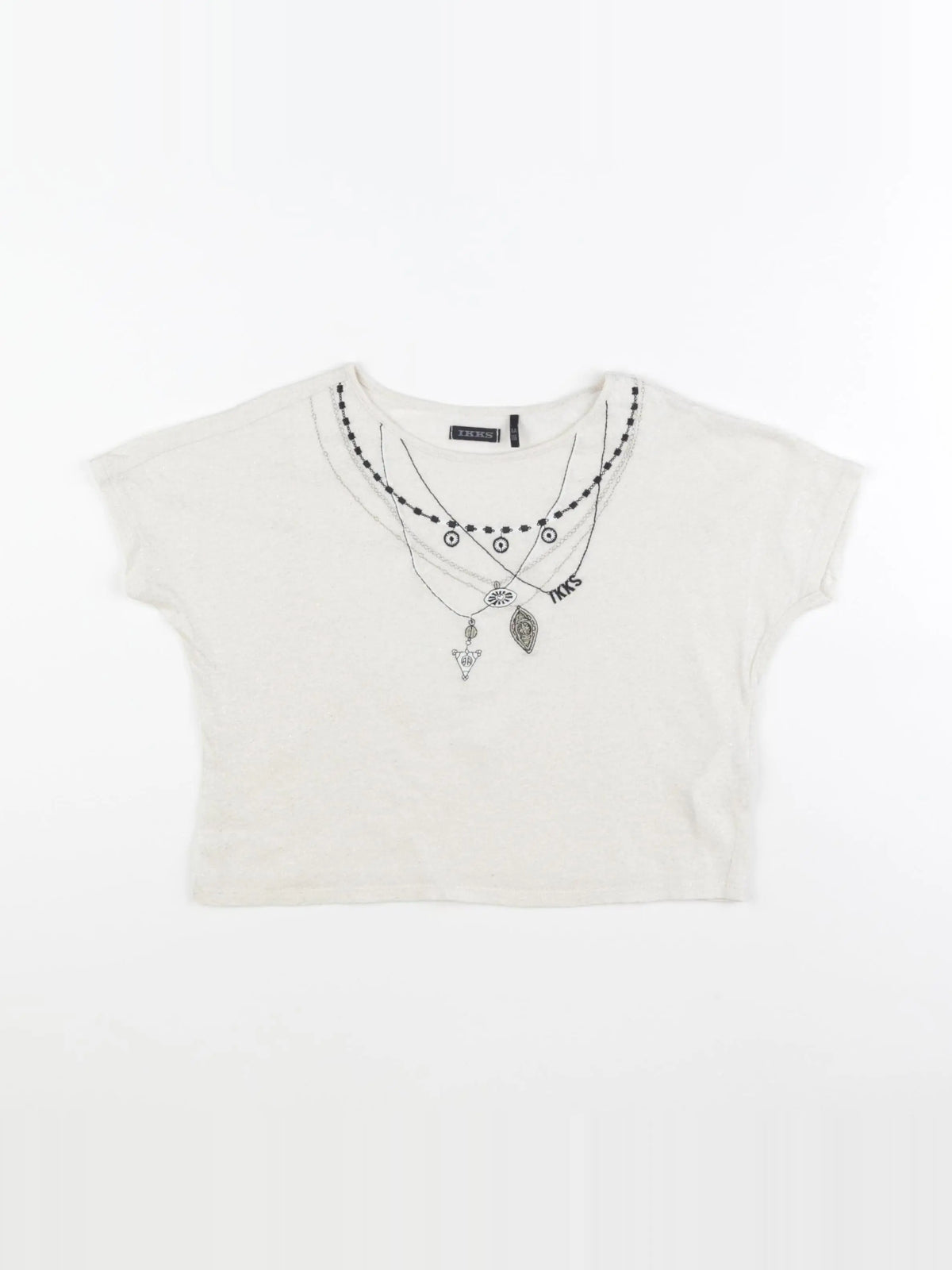 IKKS - tee-shirt beige - 6 ans