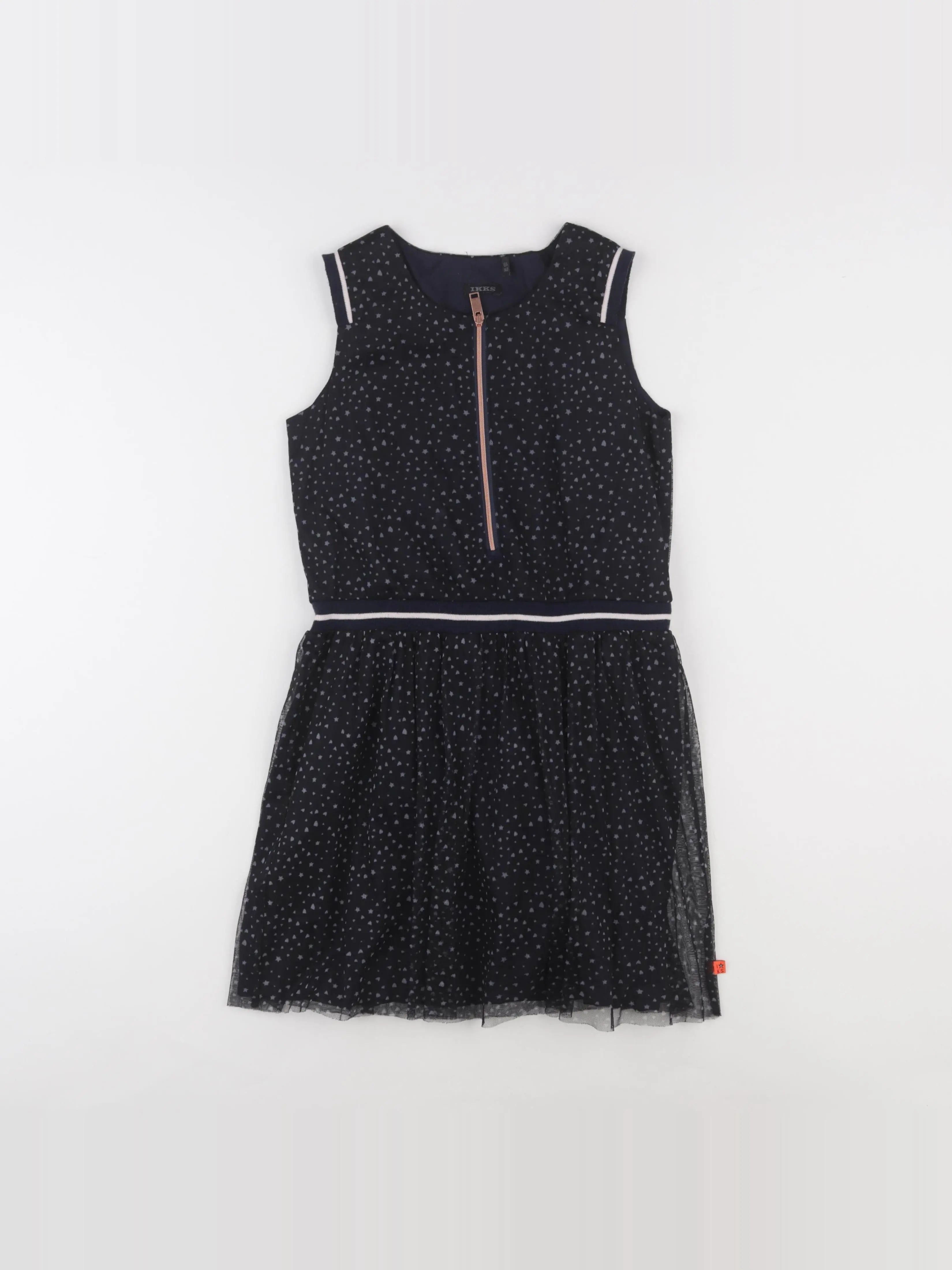 IKKS - robe noir - 10 ans