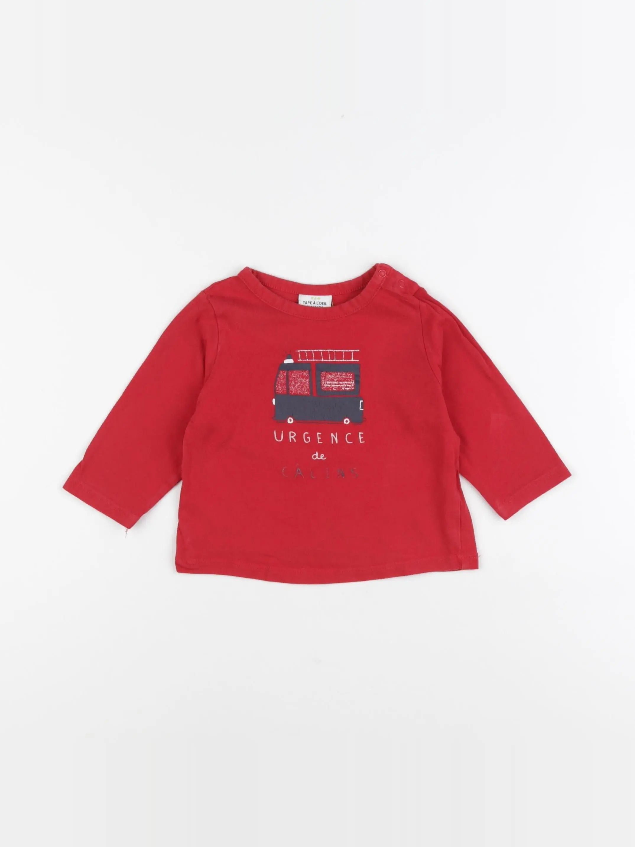 Tape à l'oeil - tee-shirt rouge - 9 mois